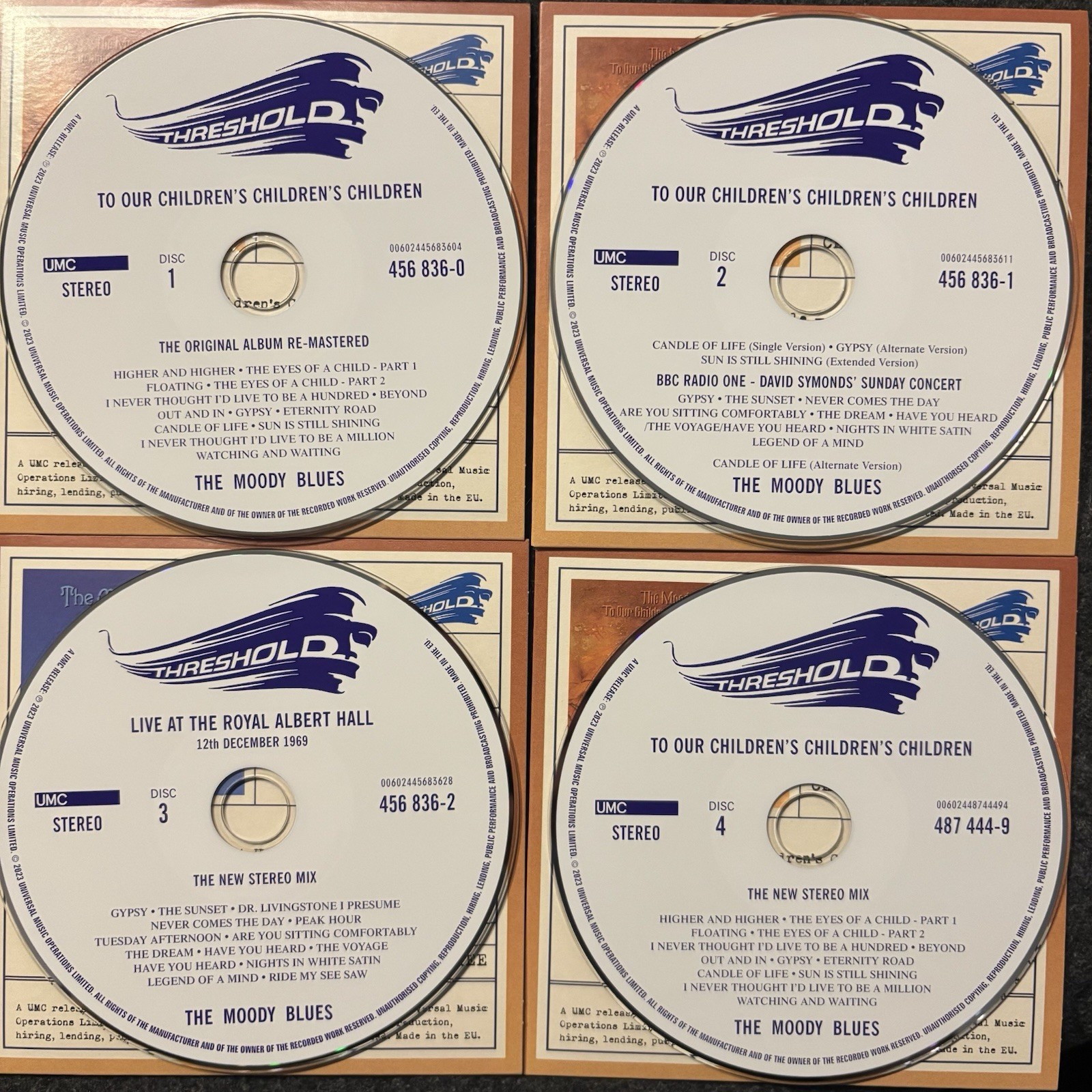 Moody Blues To Our Childrens Children Blu Ray & 4 CD SUPER DELUXE BOX SET 2023