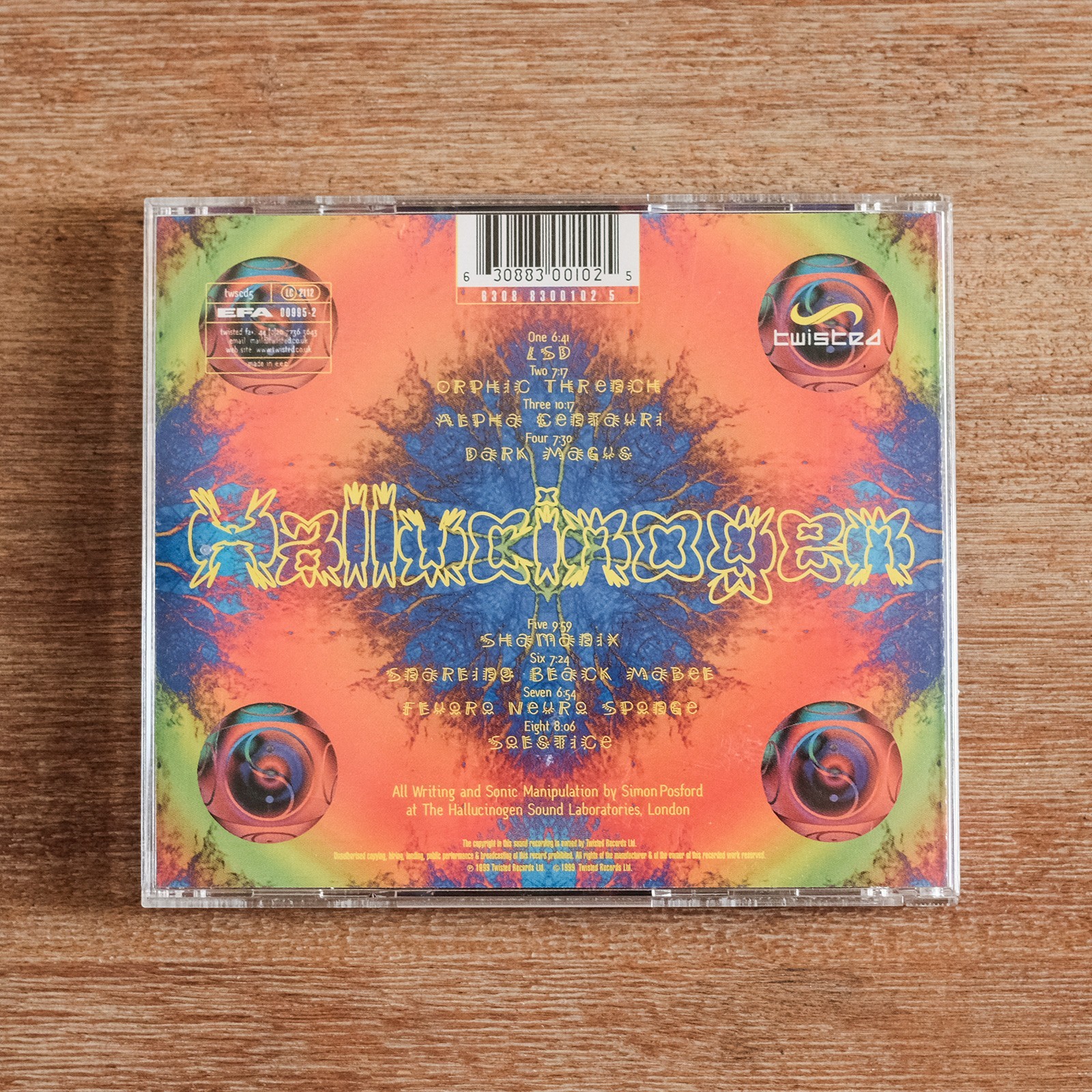 Hallucinogen - Twisted (CD) Used, Simon Posford, Goa Trance