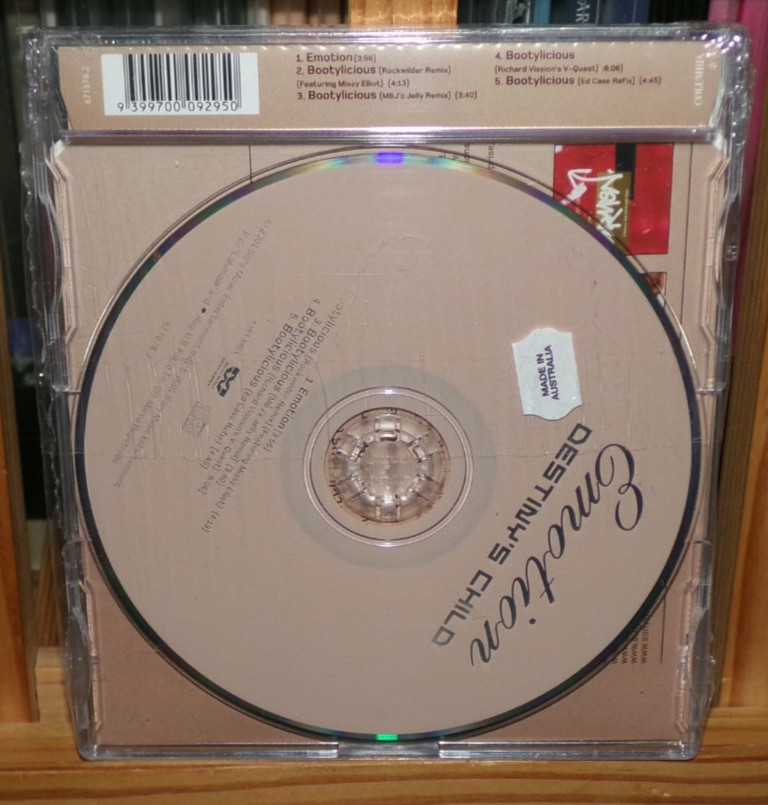 DESTINY'S CHILD EMOTION AUSTRALIA CD BOOTYLICIOUS SURVIVOR REMIXES