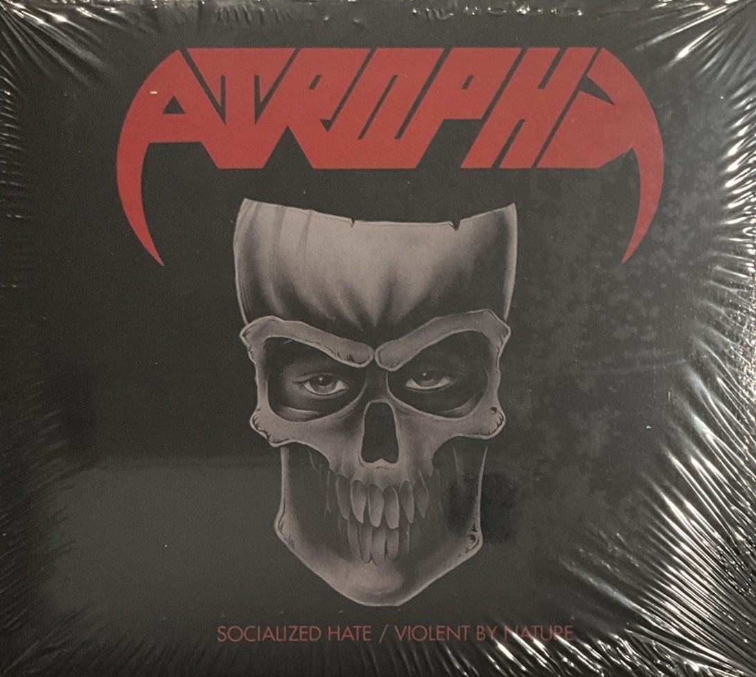 Atrophy - Socialized Hate / Violent by Nature CD 2022 Dissonance [2x Digipak] UK