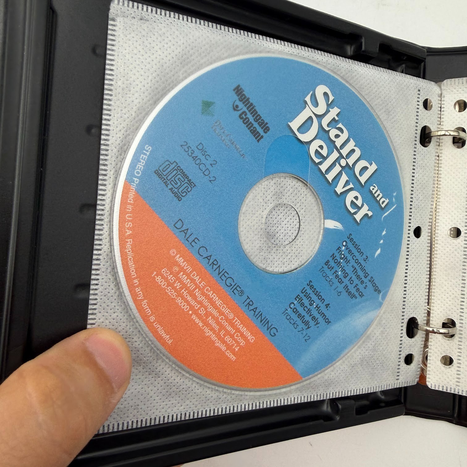 Dale Carnegie Stand and Deliver Method For Public Speaking Mastery Course 6 CD