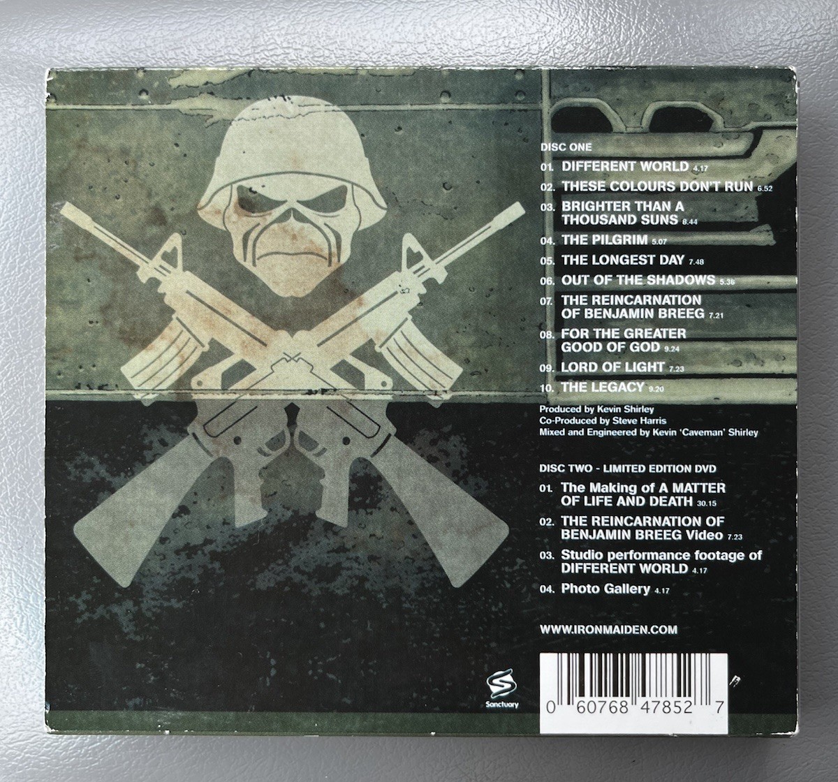 Iron Maiden: A Matter of Life and Death CD + DVD (2006) with PATCH! Ltd. Edition