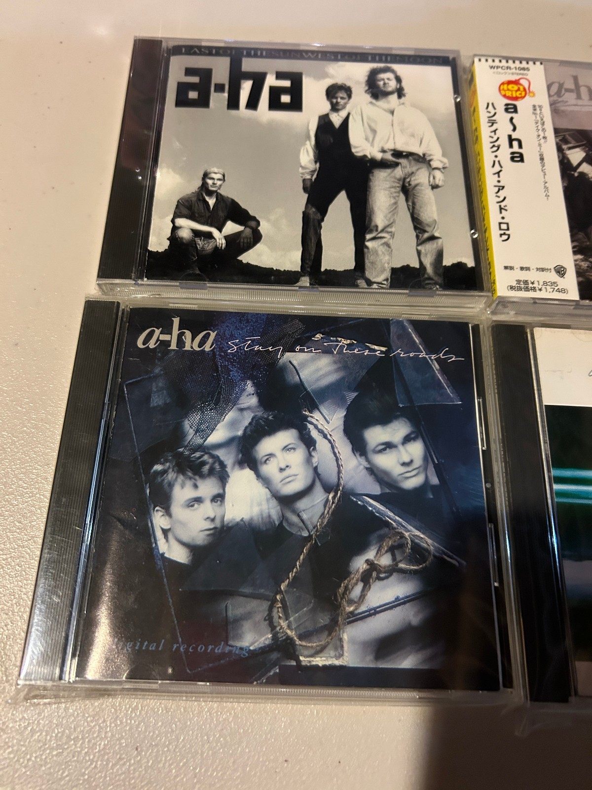 A-ha CD LOT SET JAPAN EDITIONS Hunting high low east west stay roads scoundral