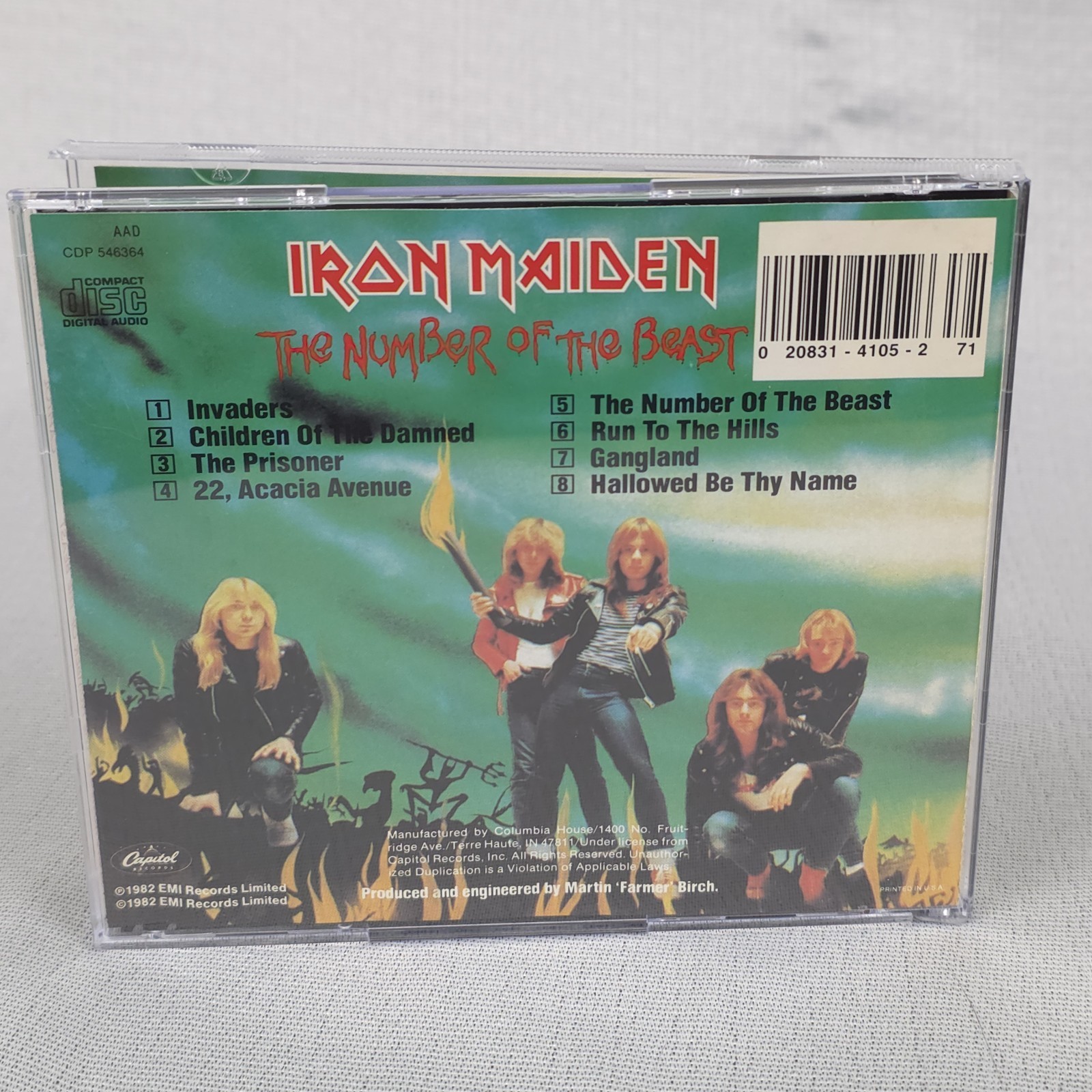Iron Maiden CD Lot - Early Print Number Of The Beast 1982 Capitol, Piece Of Mind