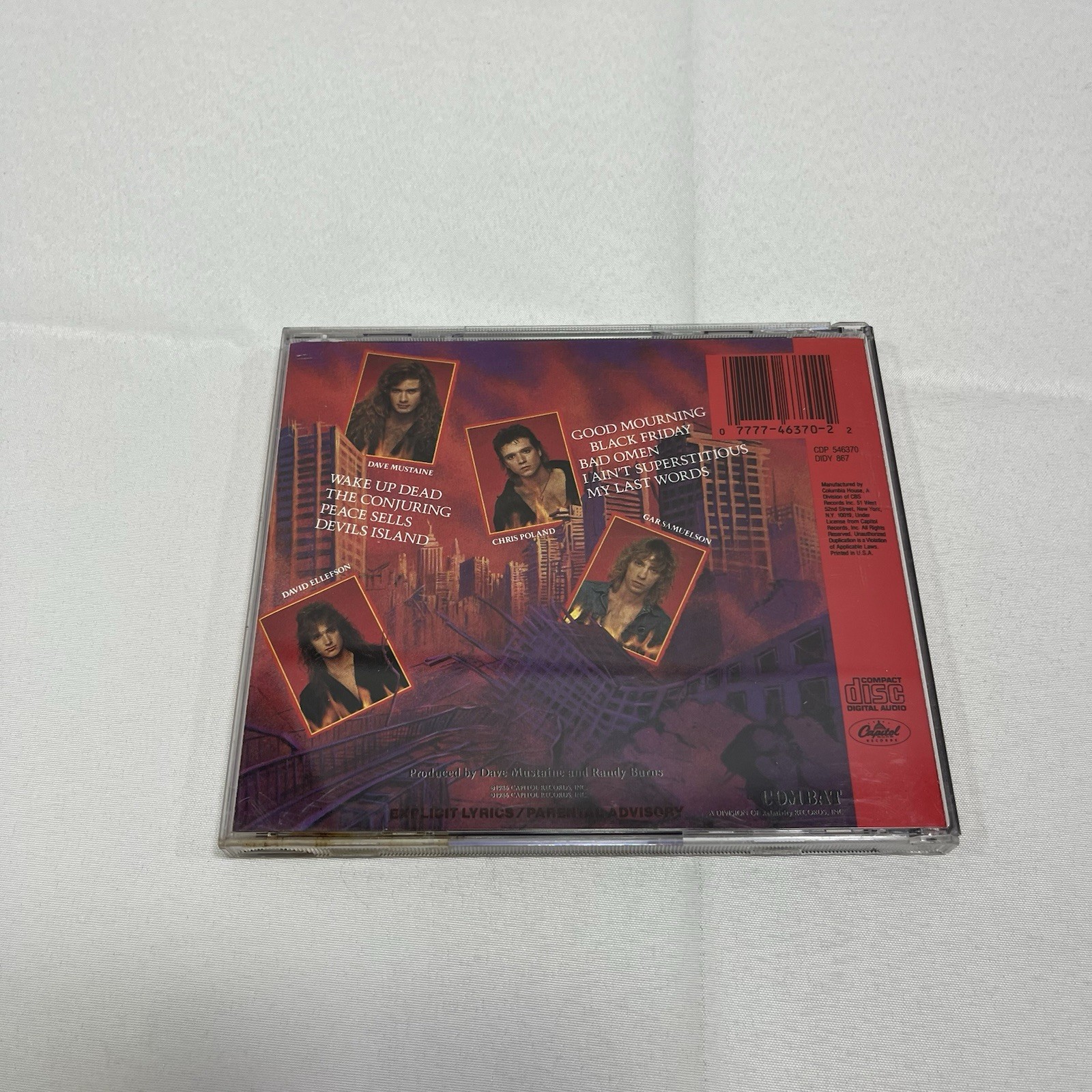 Megadeth - Peace Sells... But Who's Buying? CD Album 1987 Thrash Metal Rare HTF
