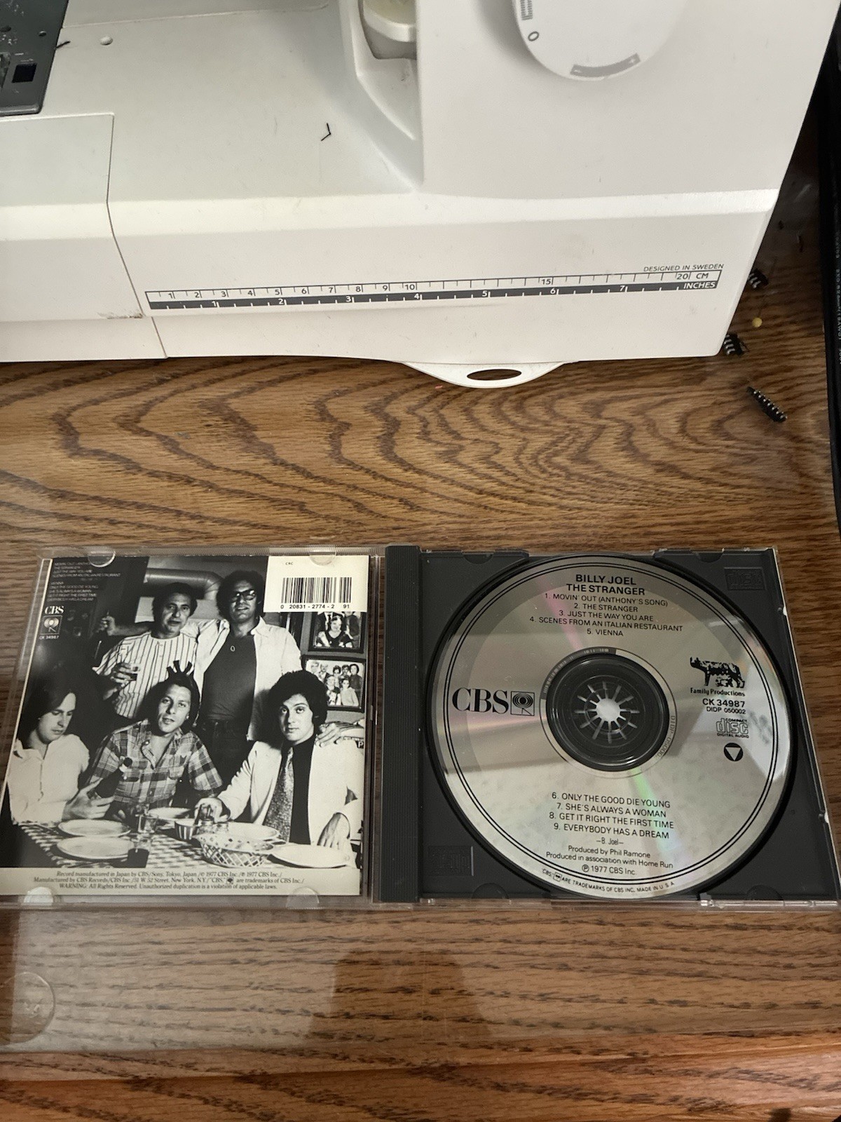 Billy Joel The Stranger CD 1977 CBS Rock Album CK 34987 Phil Ramone Jewel Case