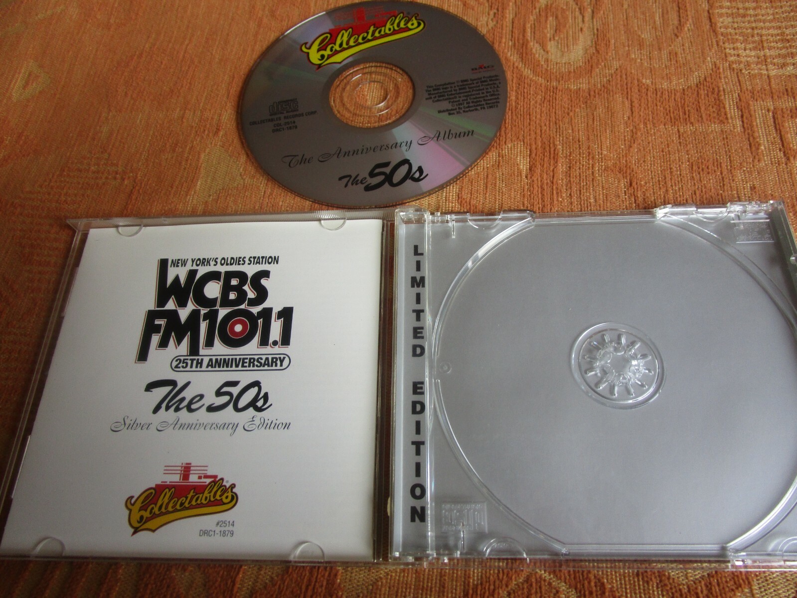 WCBS FM 101.1 25th Anniversary The 50s (Silver Anniversary Edition) CD Album