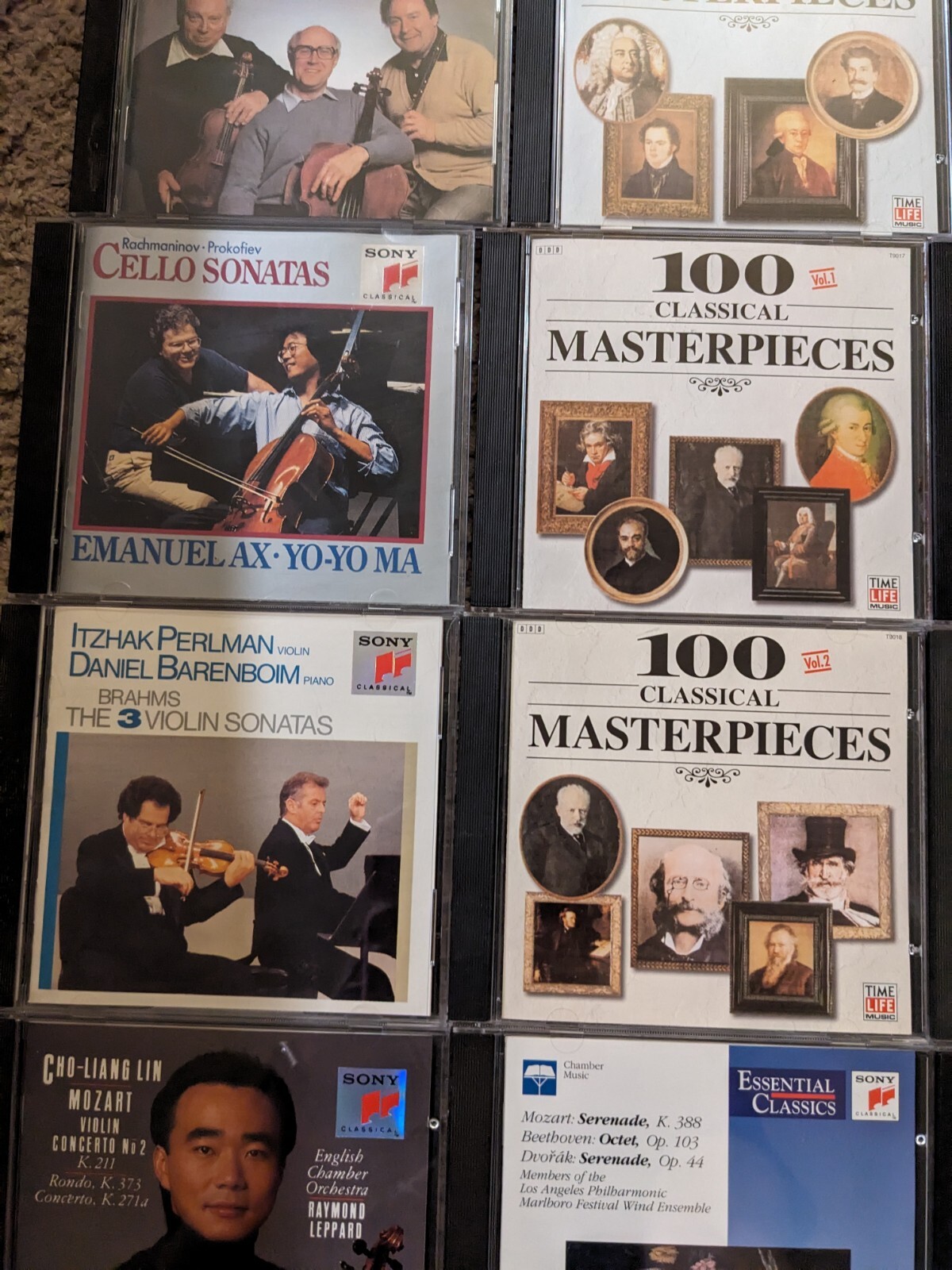 lot of 24 sony time life classical cd's Strauss Itzhak Perlman Yo-Yo Ma Wagner