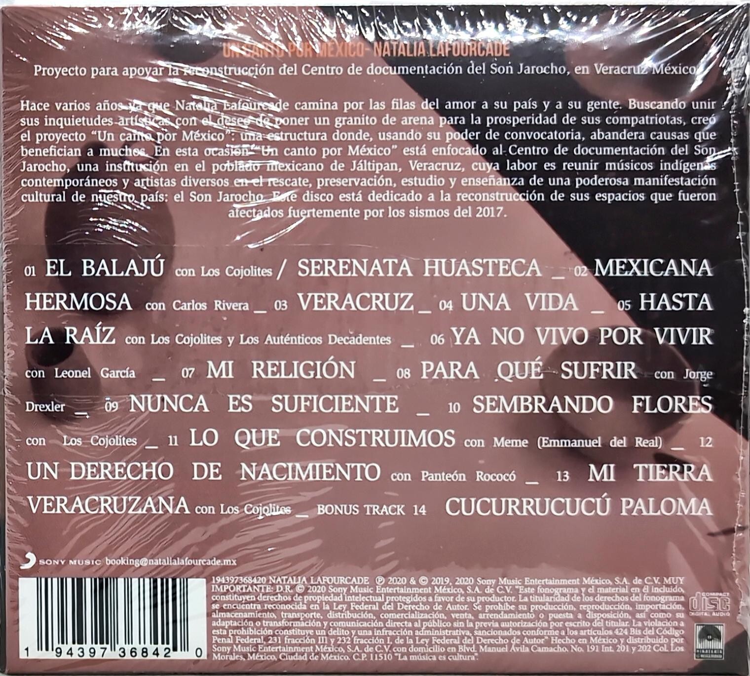 Natalia Lafourcade – Un Canto por México, Vol. 1 y 2 (2021, 2 CD)