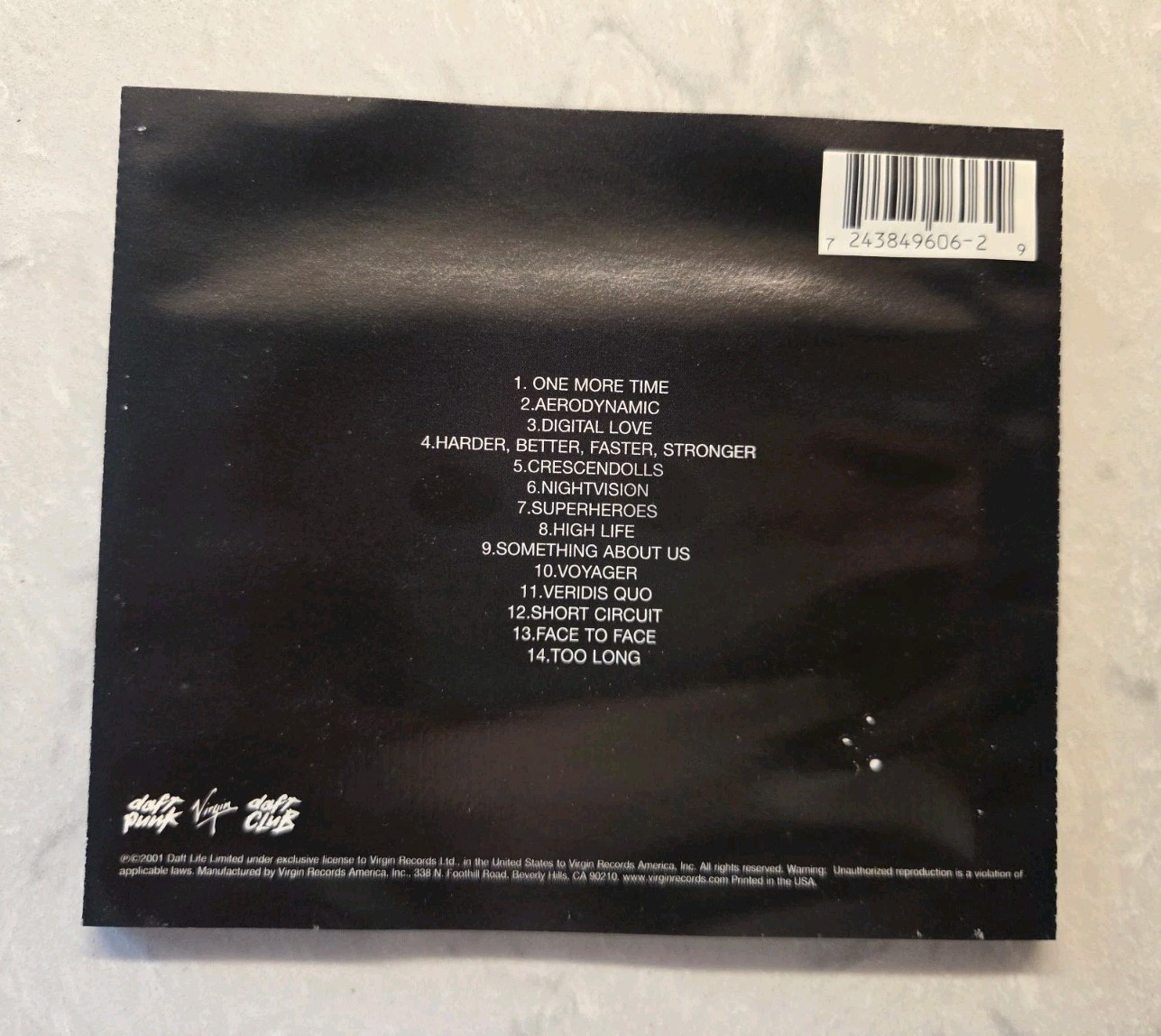 Daft Punk Discovery CD, 2001 w/ Membership Card Credit Card TESTED French House