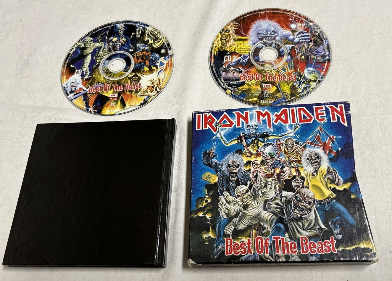 *RARE* IRON MAIDEN-BEST OF THE BEAST-1996 UK IMPORT 2-CD BOXSET WITH BOOKLET EMI