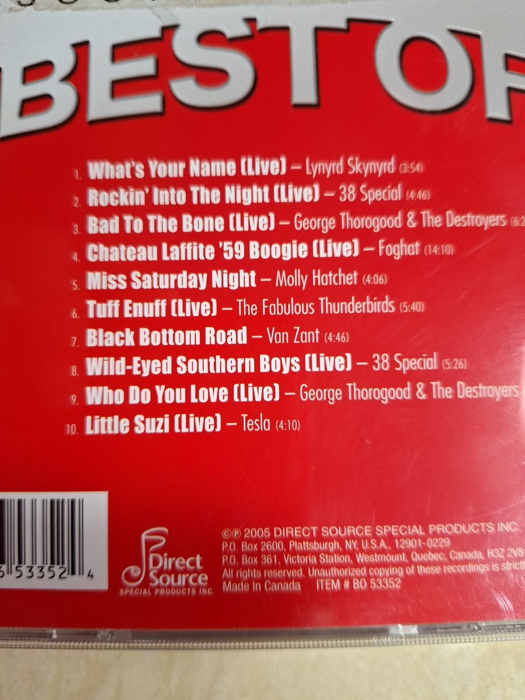 Best of Southern Rock: Various Artists (CD 2005) Direct Source Special Products