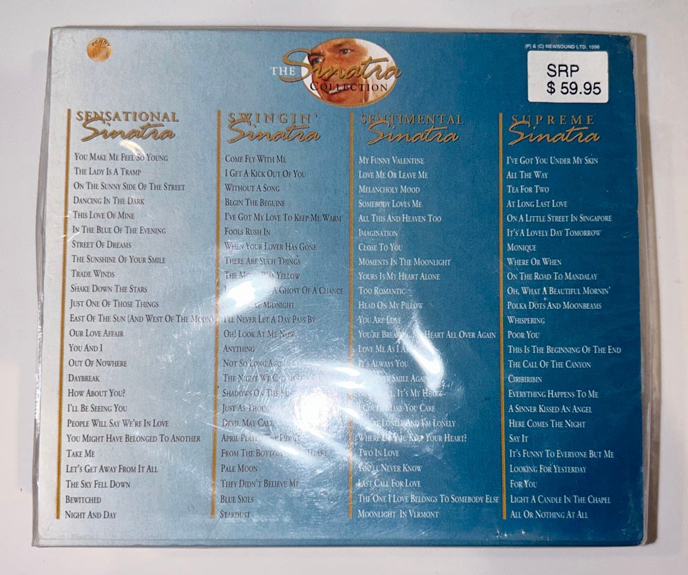 The Sinatra Collection Frank Sinatra 4 CD Box Set Sealed. 4 Hours! 100 Songs!