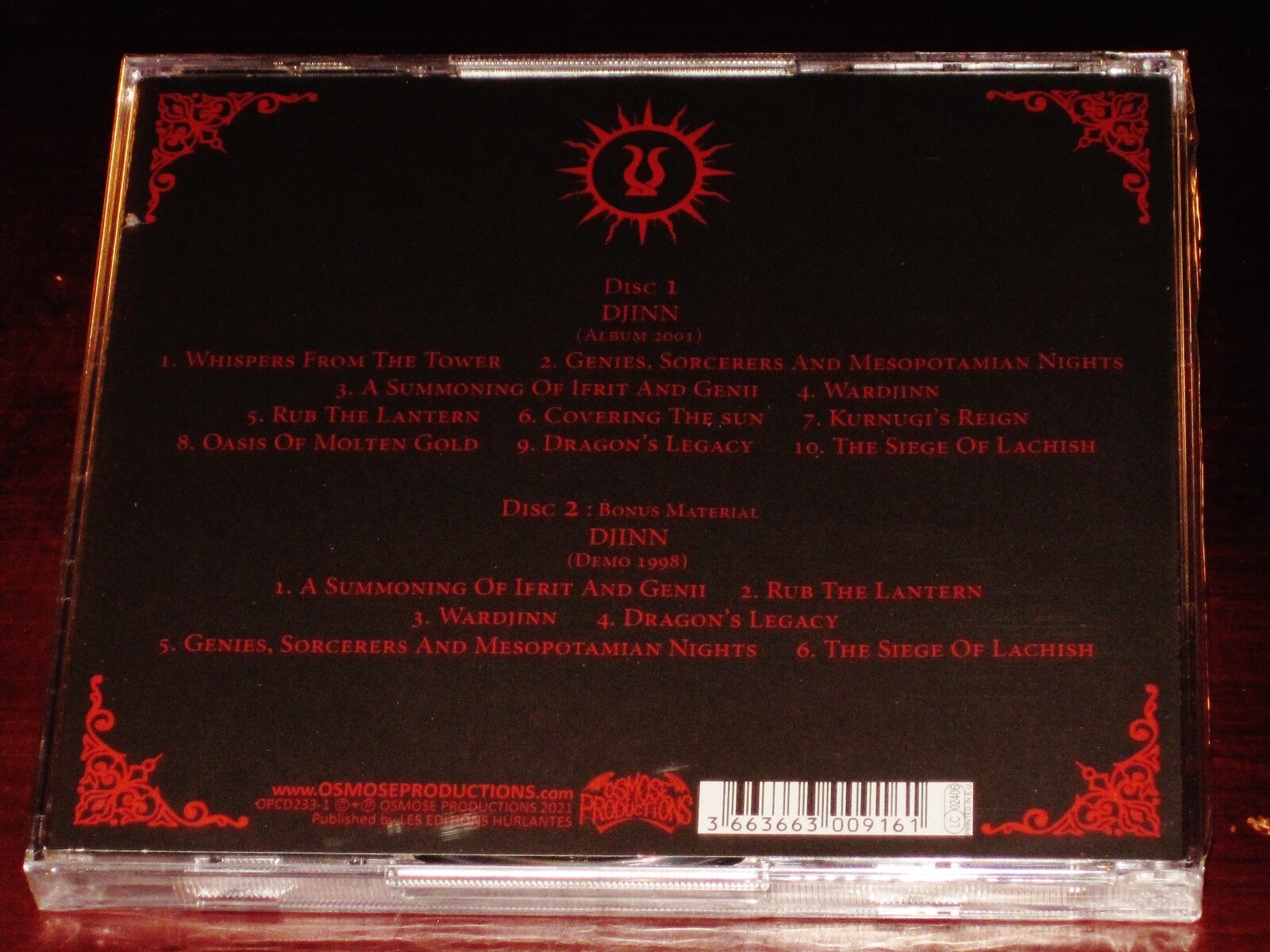 Melechesh: Djinn - Limited Edition 2 CD Set 2021 Osmose France Jewel Case NEW