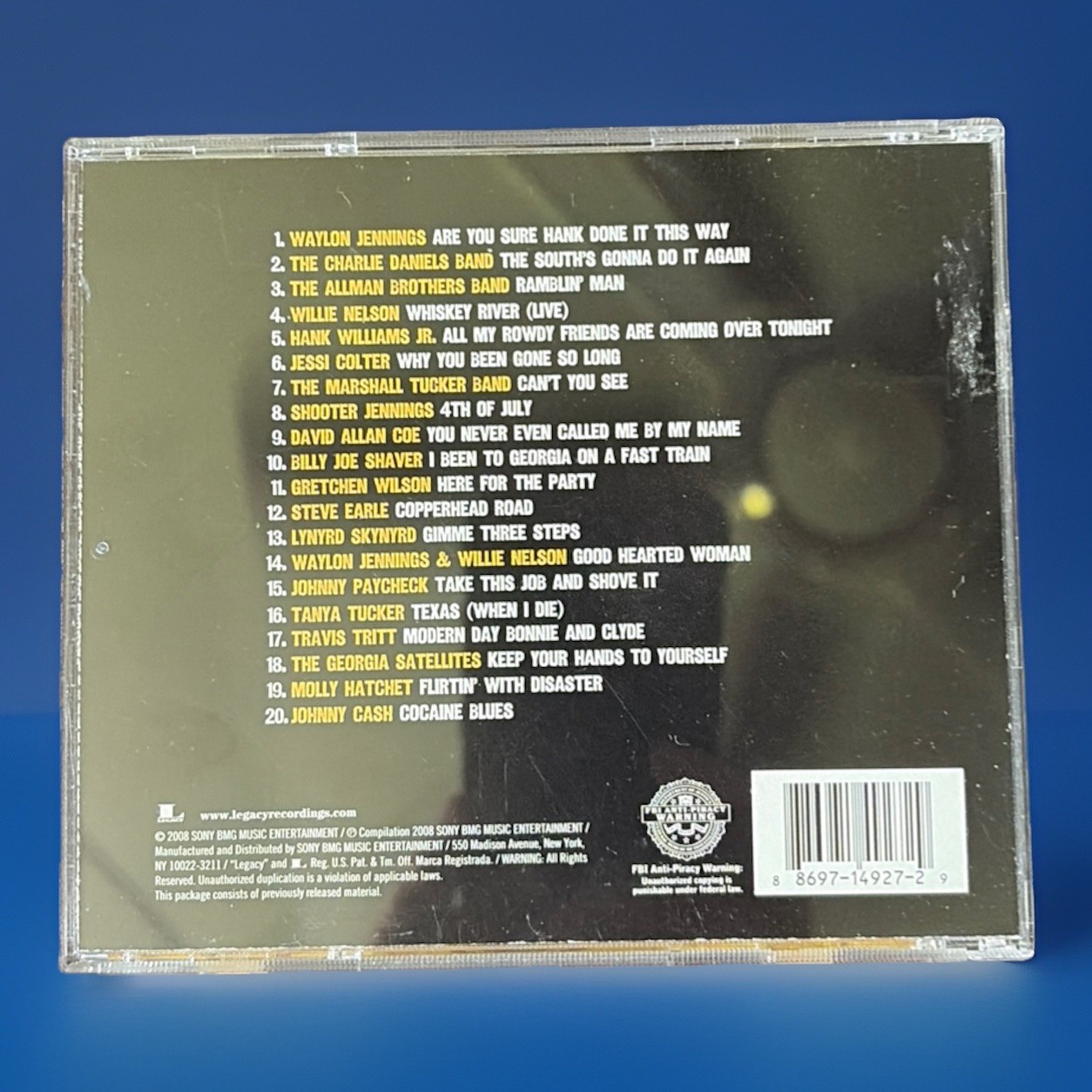The Very Best of Outlaw Country CD David Allan Coe Waylon Willie Cash & Paycheck