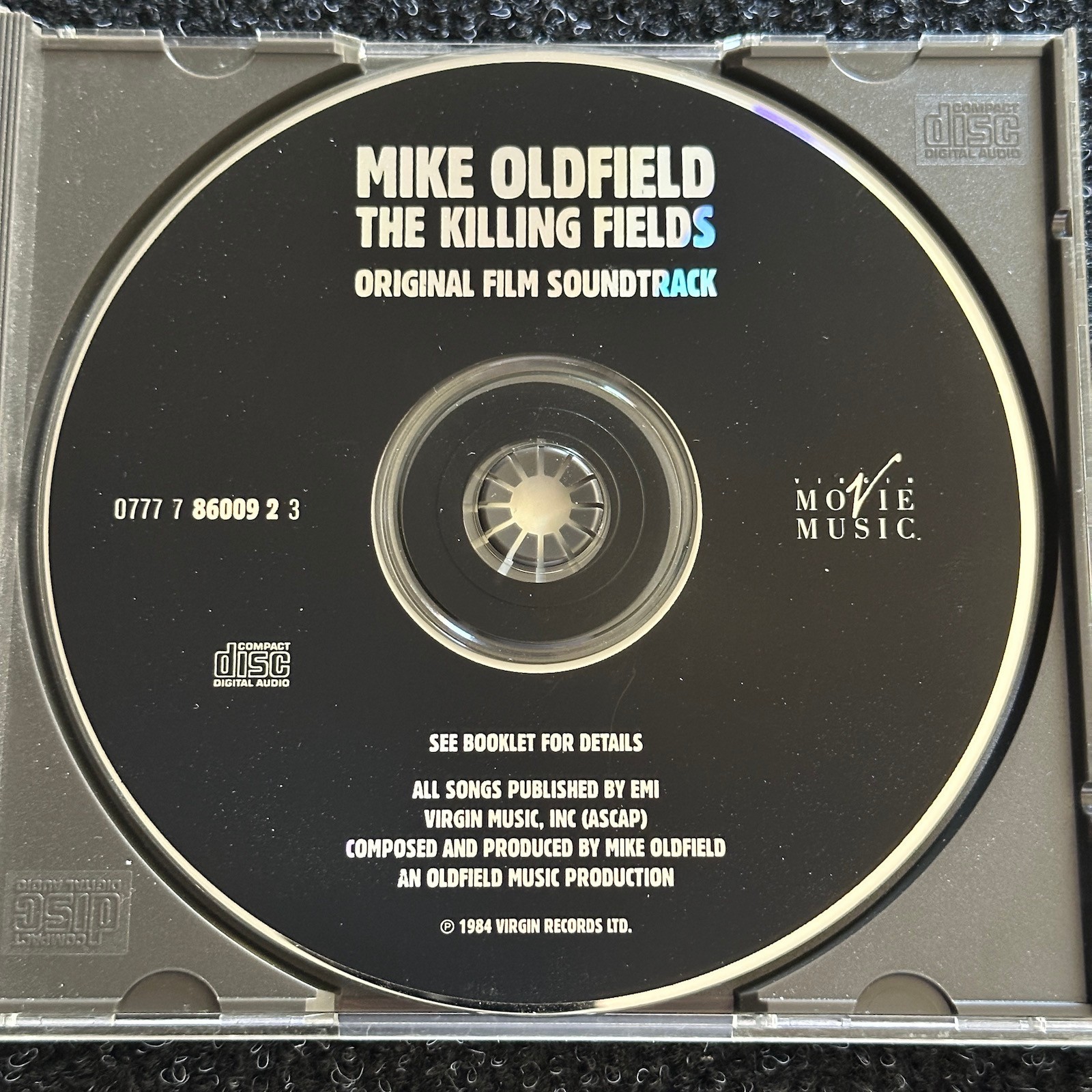 Mike Oldfield The Killing Fields Original Film Soundtrack CD 1980s Virgin Issue