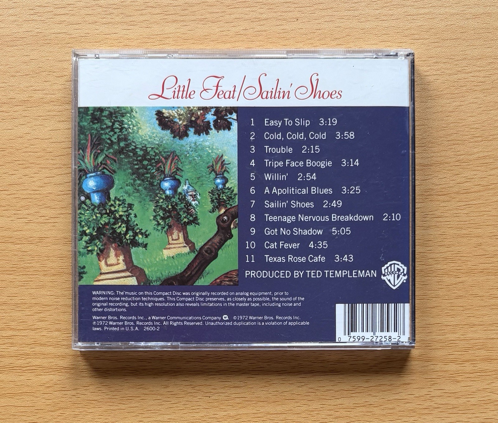 Little Feat CDs - Sailin' Shoes, Dixie Chicken Albums - Warner Brothers Records