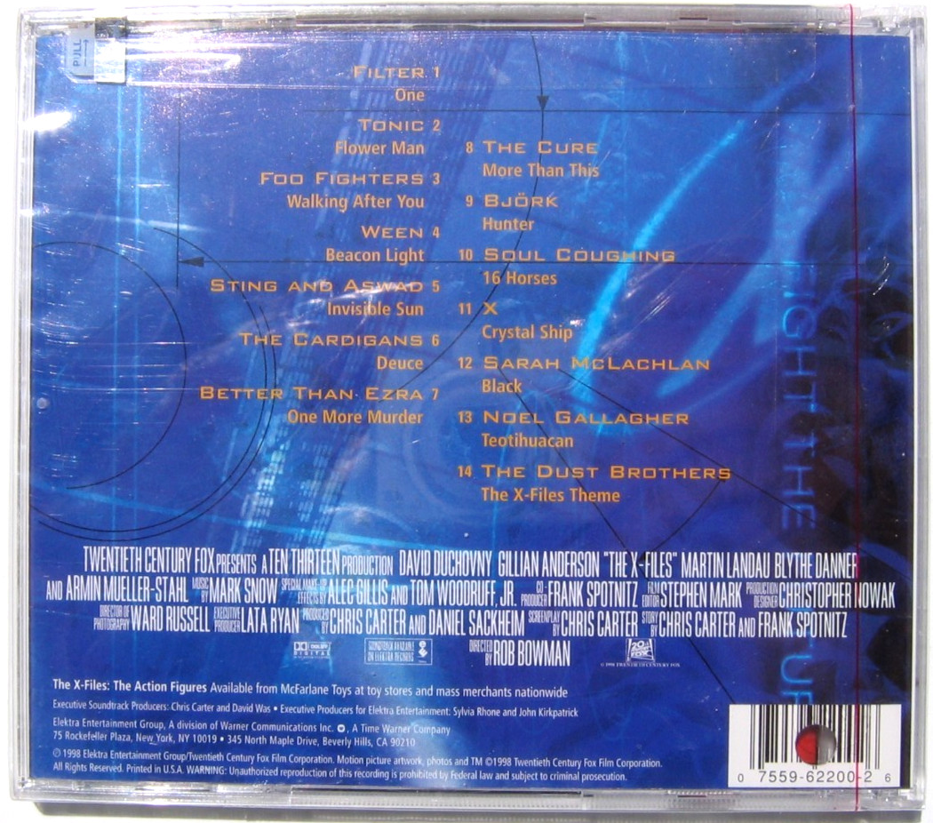 The X-Files The Album Fight The Future CD 1998 New Sealed Promo Mark Snow