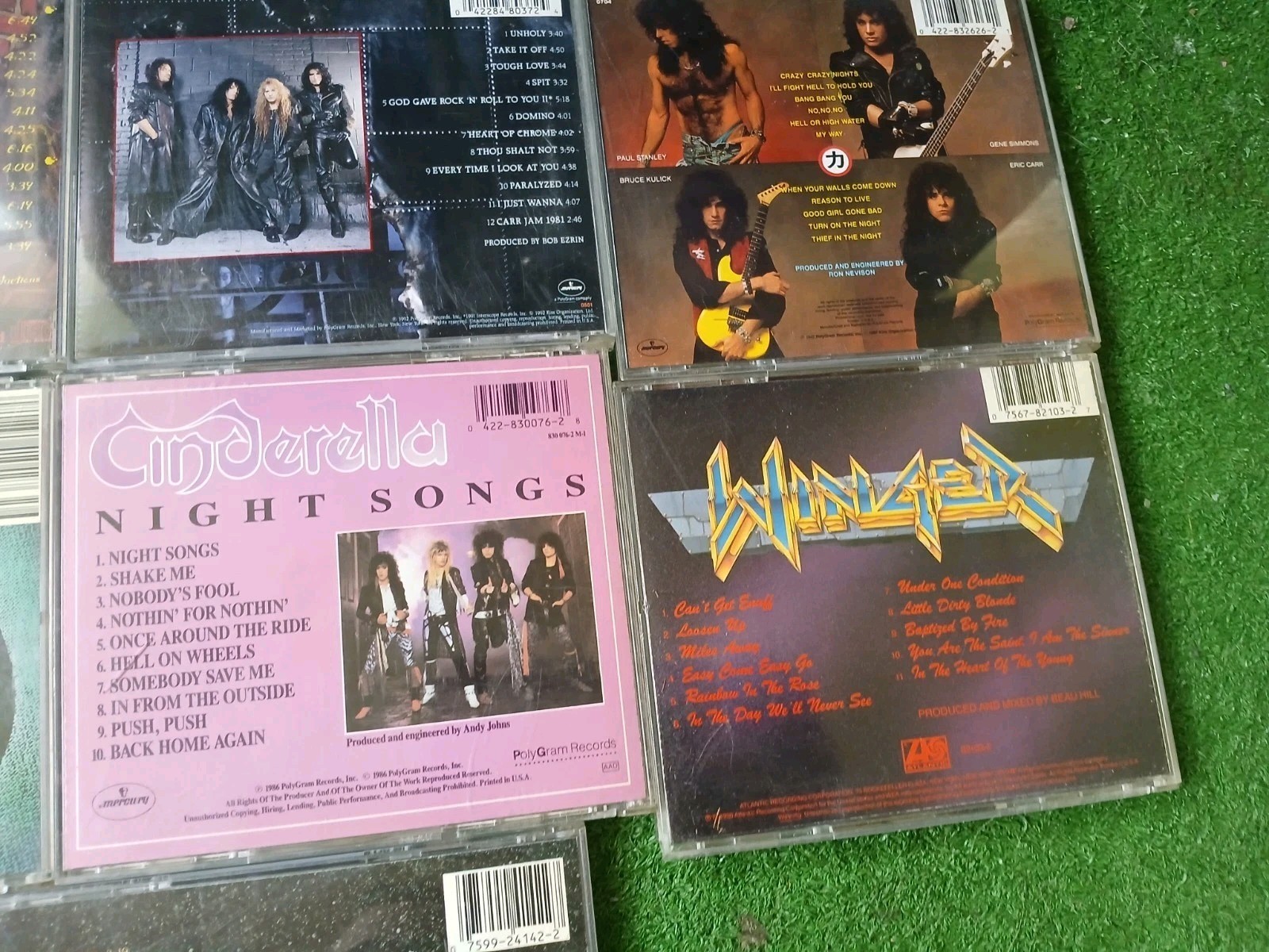 LOT OF 10 CD 80s 90s HARD ROCK METAL HAIR BANDS ,KISS,EXTREME, RATT & MORE
