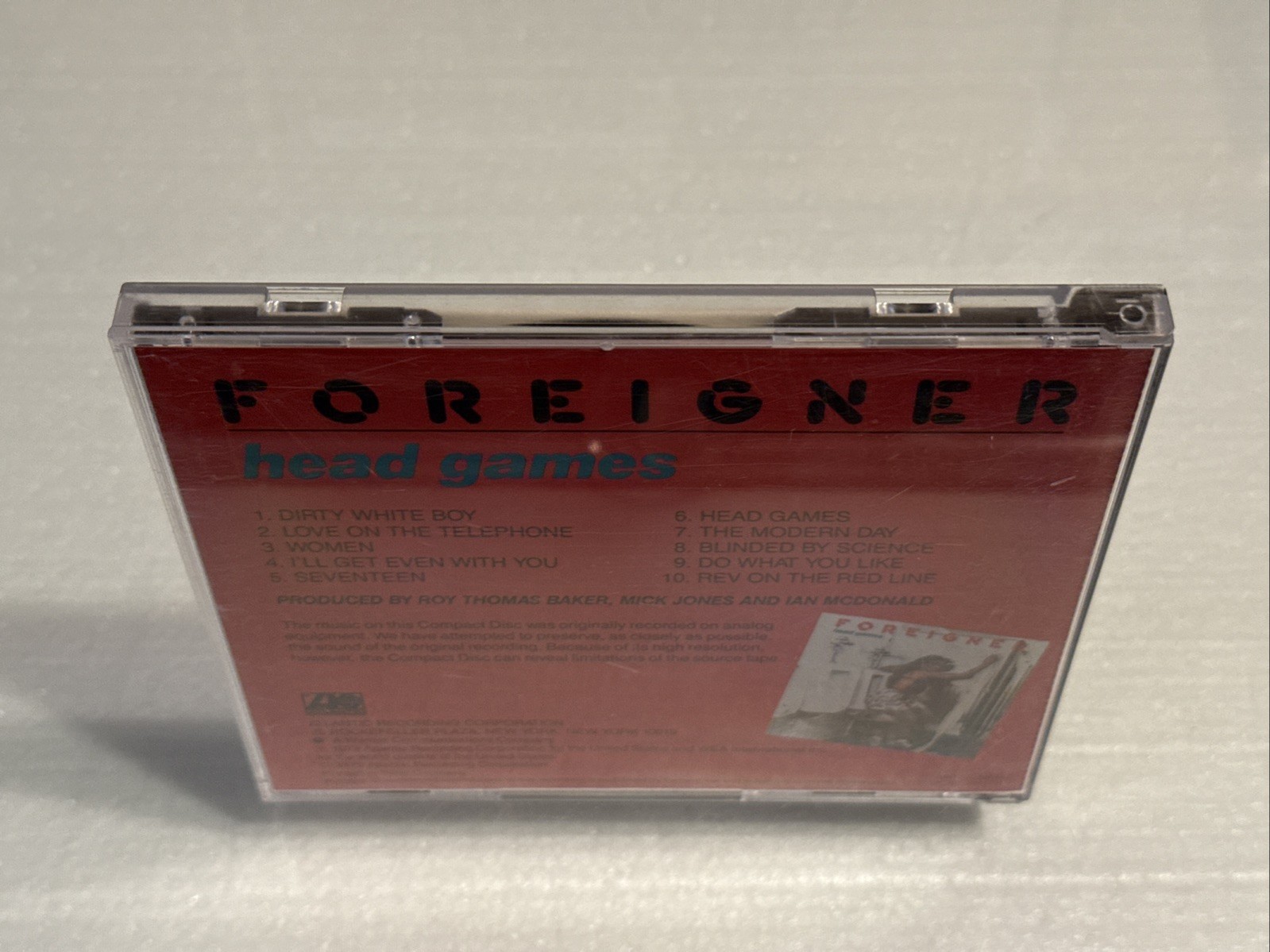 Head Games by Foreigner (CD, Aug-1985, Atlantic) WEST GERMANY TARGET NO BARCODE
