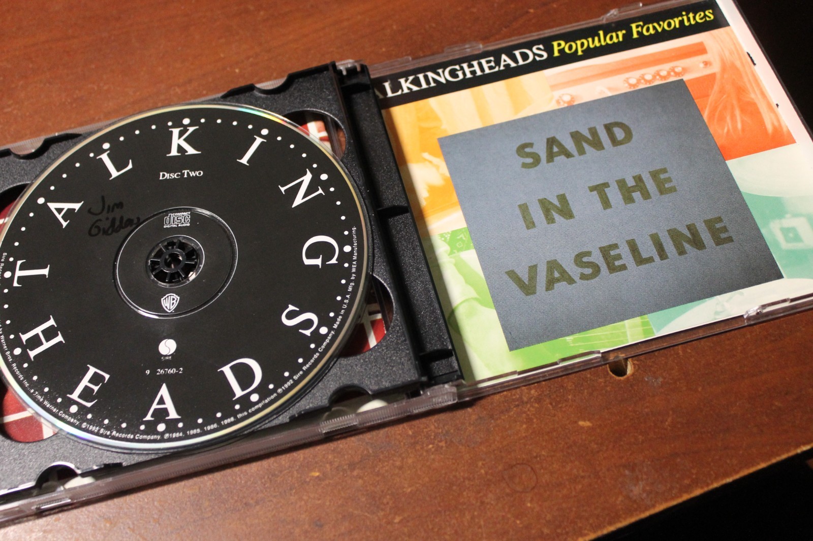 THE TALKING HEADS SAND IN THE VASELINE 2 CD SET