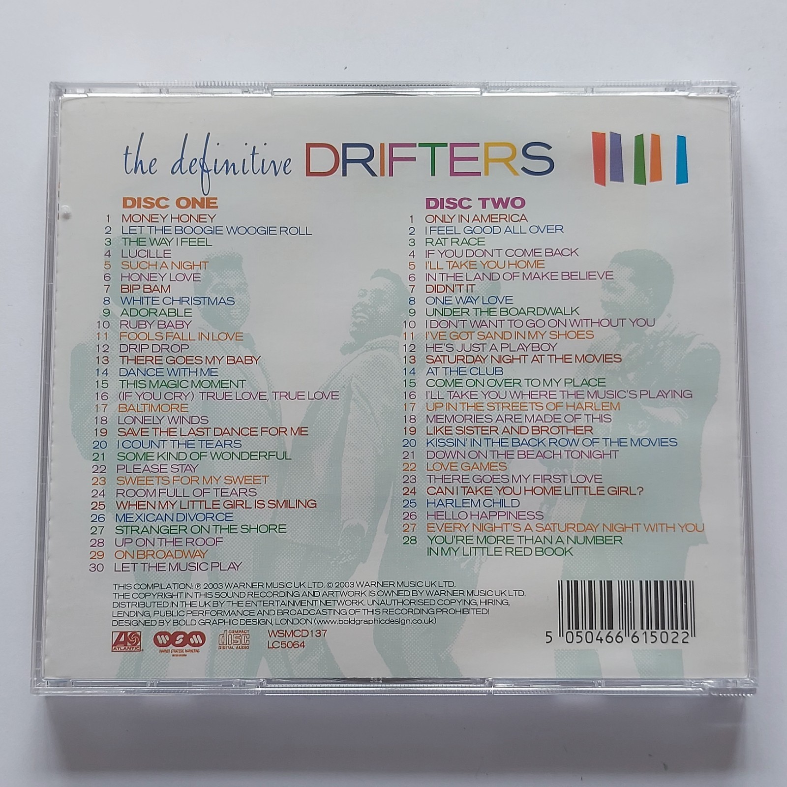 THE DRIFTERS - The Definitive Drifters - Double CD Album 58 Tracks (2003)