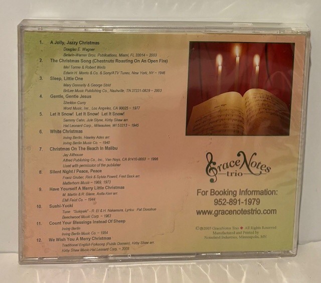 grace notes trio - 2 CD lot - make a joyful noise & count your blessings NEW