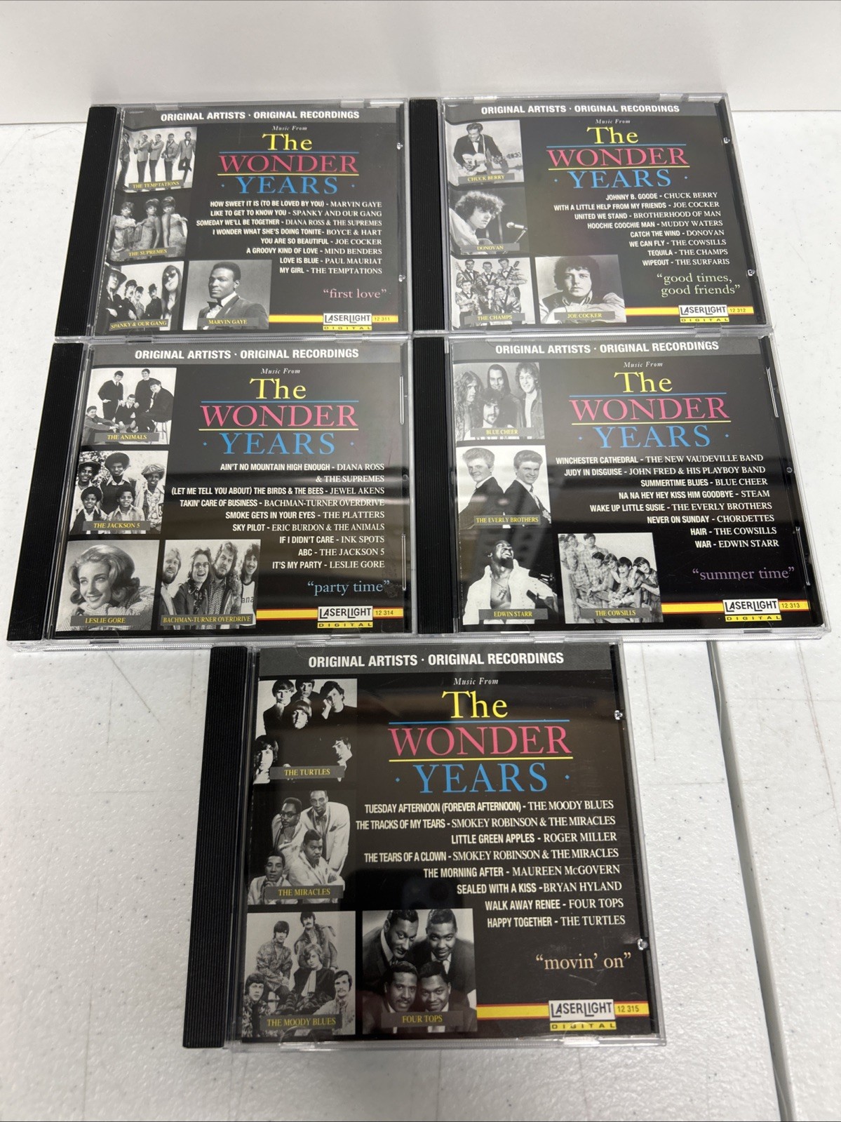 Music from the Wonder Years TV Series 5 CD Lot! 1950’s-1960’s Compilations