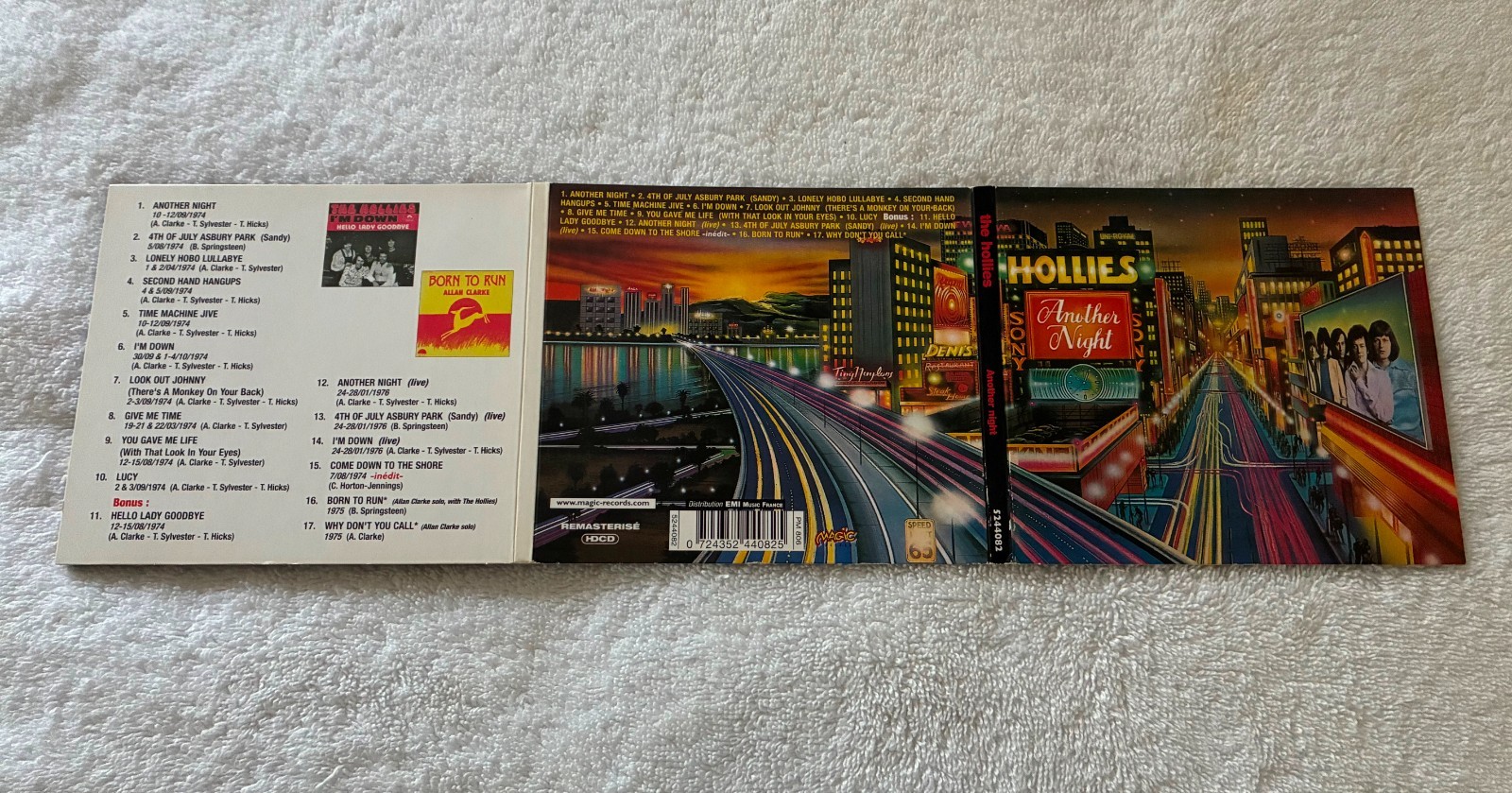 The Hollies "Another Night" (Digipak) CD 7 Bonus Tracks Import