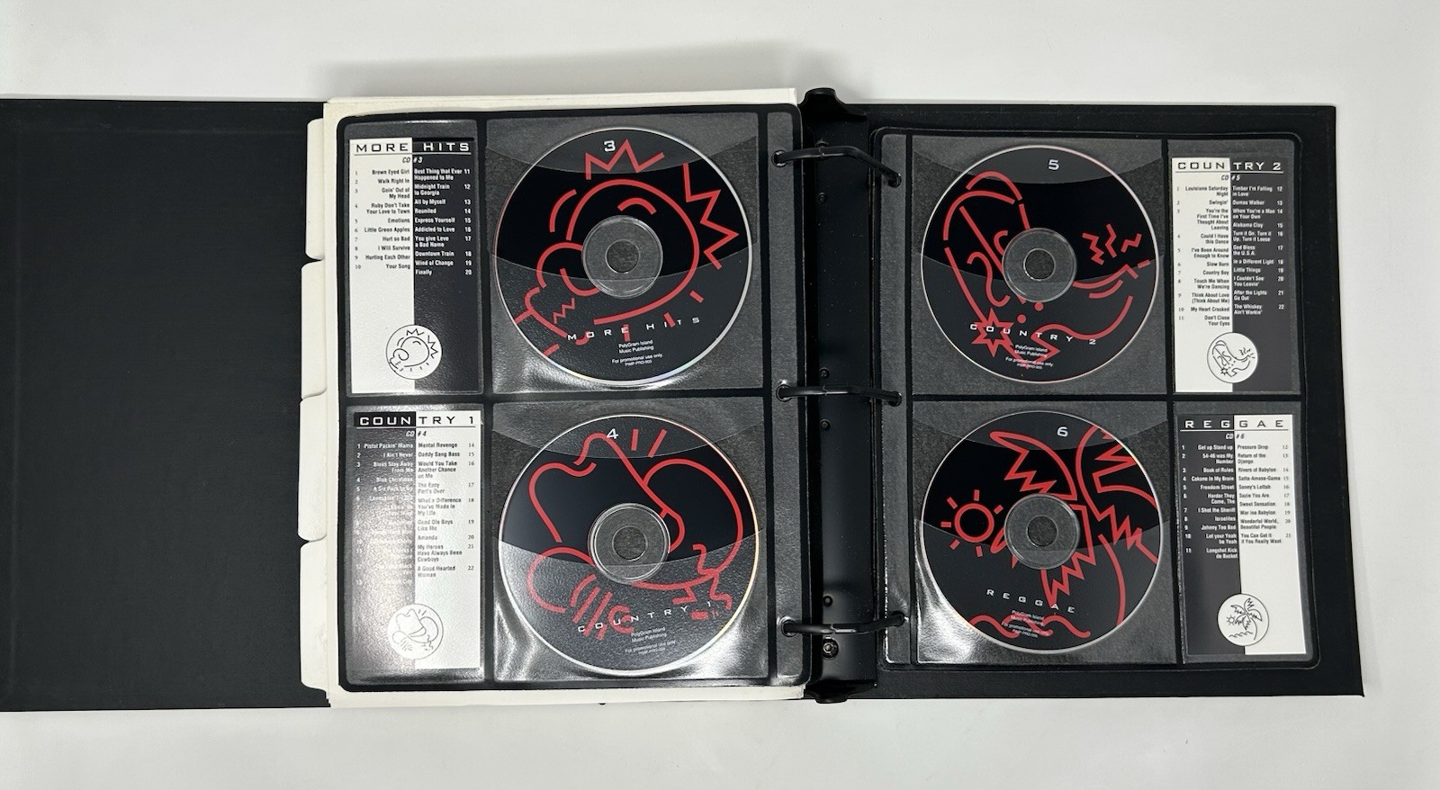 POLYGRAM Island Music Publishing Song Catalog 9 CD Industry Promotional Binder