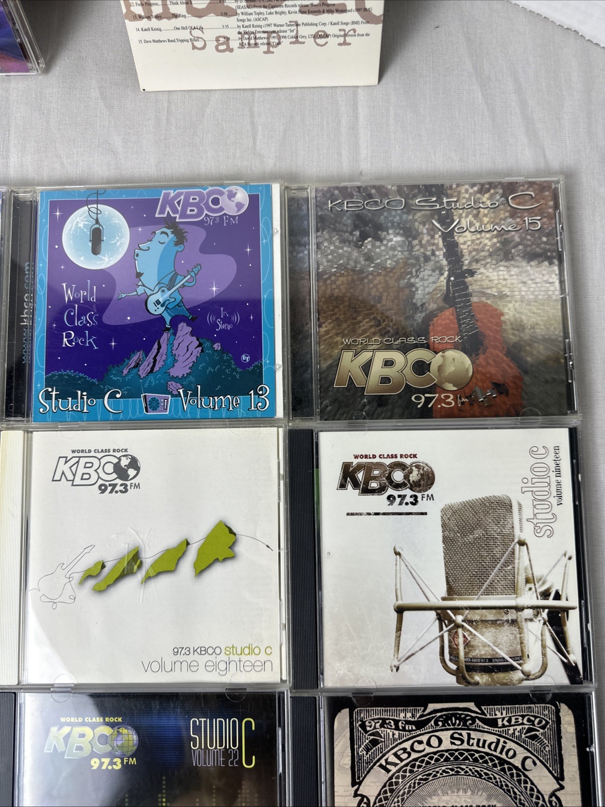 KBCO Studio C Lot Of 22 CDS Volumes 9-31 Plus Sampler Missing Volume 11 & 14 VGC