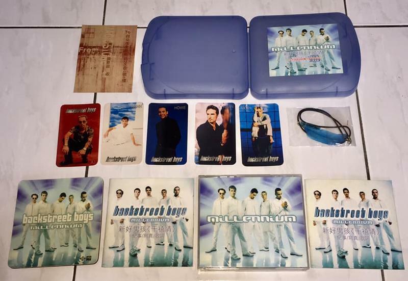 Backstreet Boys 1999 Millennium Taiwan Dark Blue Box CD Promo Nacklace Mousepad