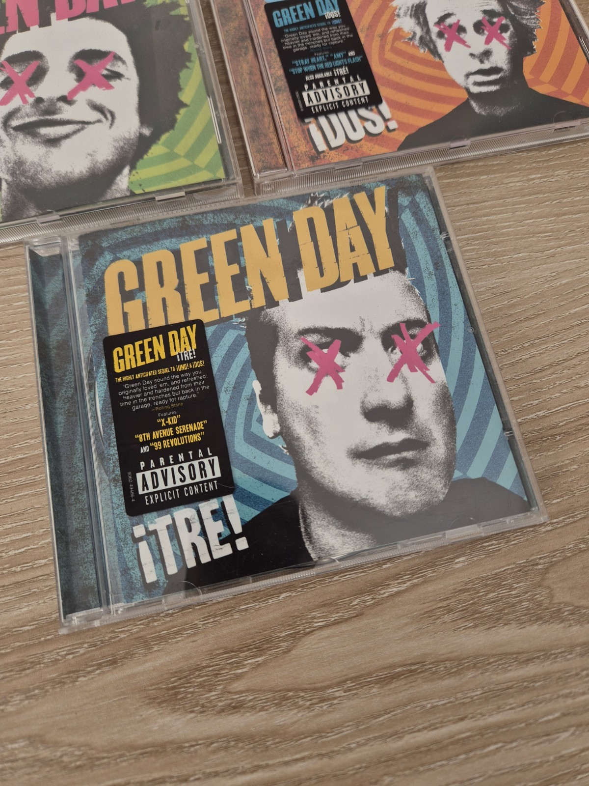 Green Day CDs x3 Uno Dos Tre • Fully Working