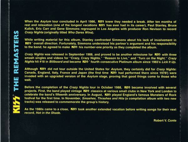 Kiss - Crazy Nights [remastered] (cd)