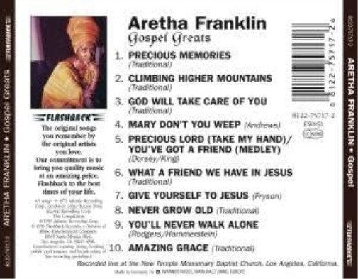 Aretha Franklin Gospel Greats (CD)