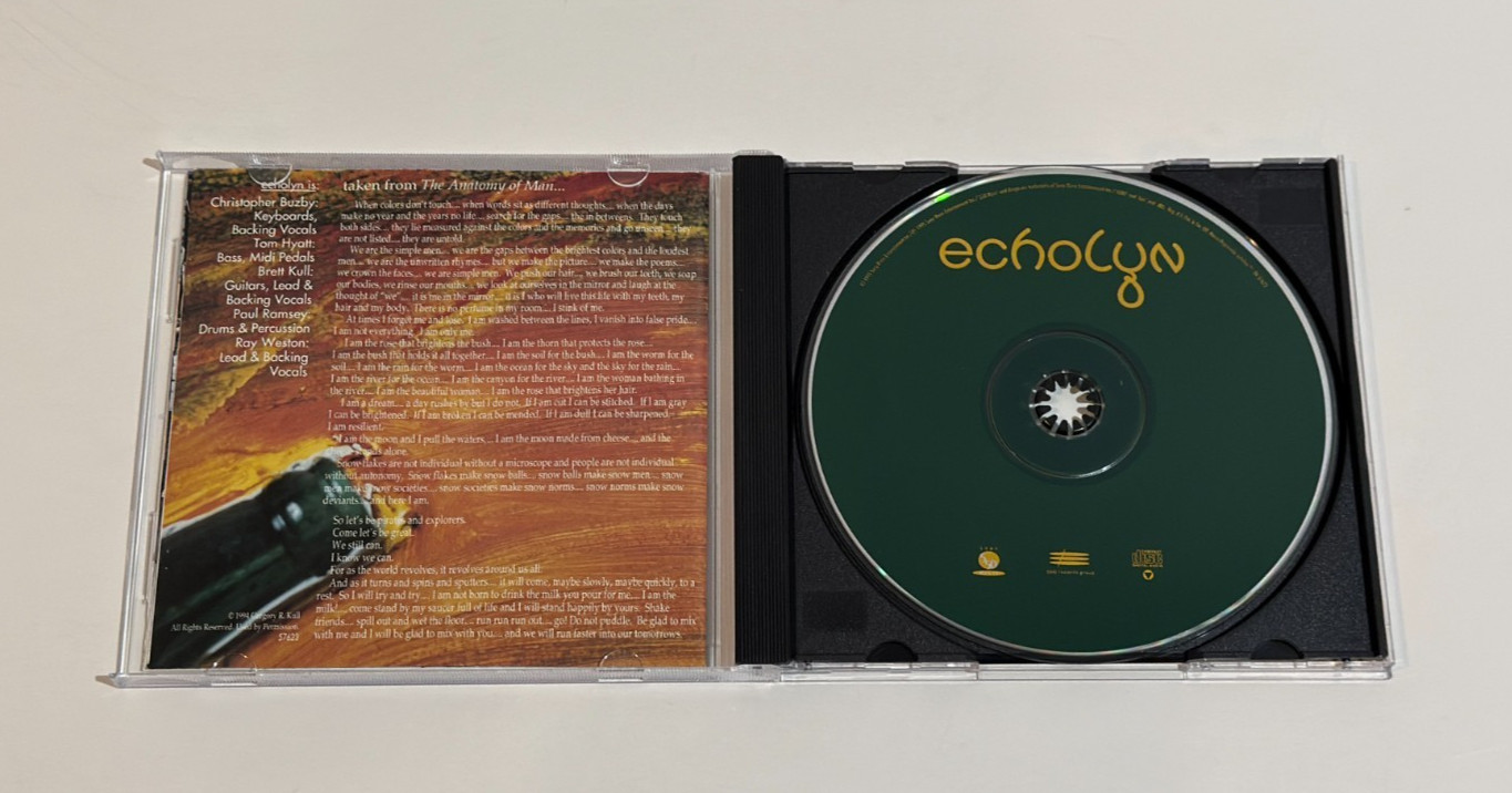 Echolyn As The World CD 1995 Sony 550 Music Prog Rock