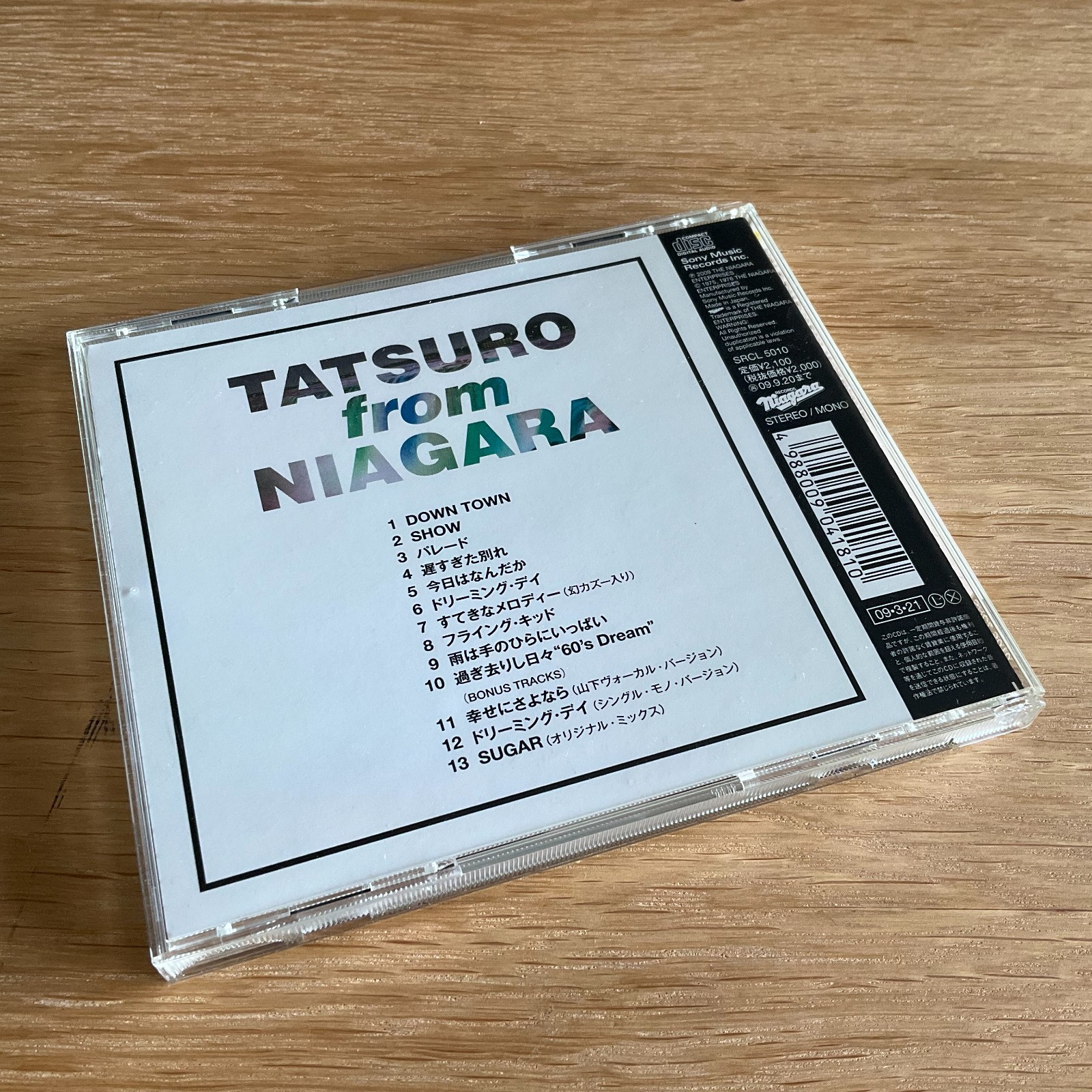 TATSURO YAMASHITA Tatsuro Fron Niagara JAPAN REISSUE CD CITY POP 2009 NIAGARA