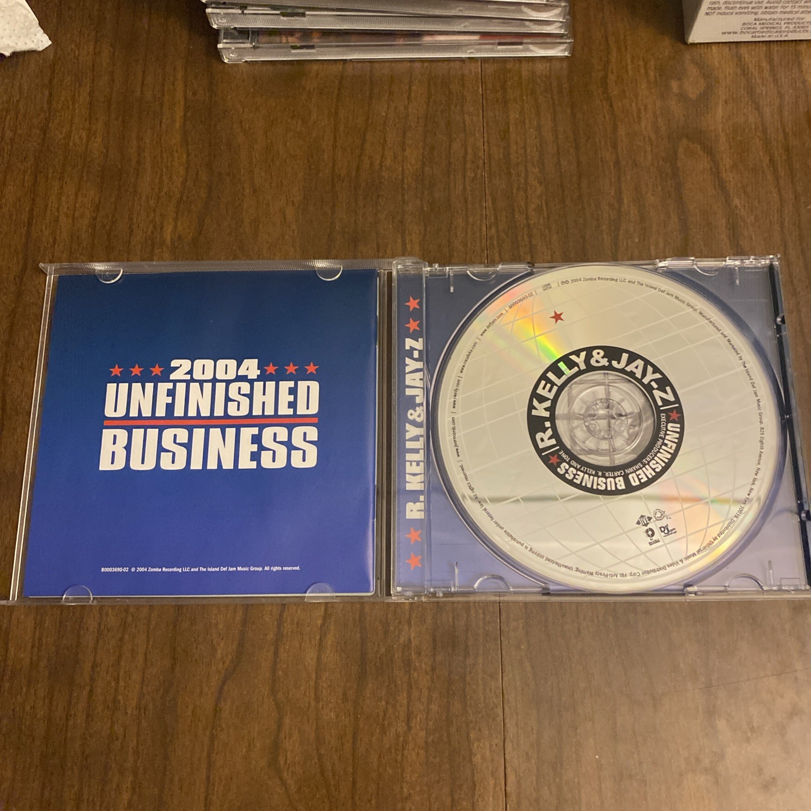 R. Kelly & Jay-Z Unfinished Business CD Lenticular Cover