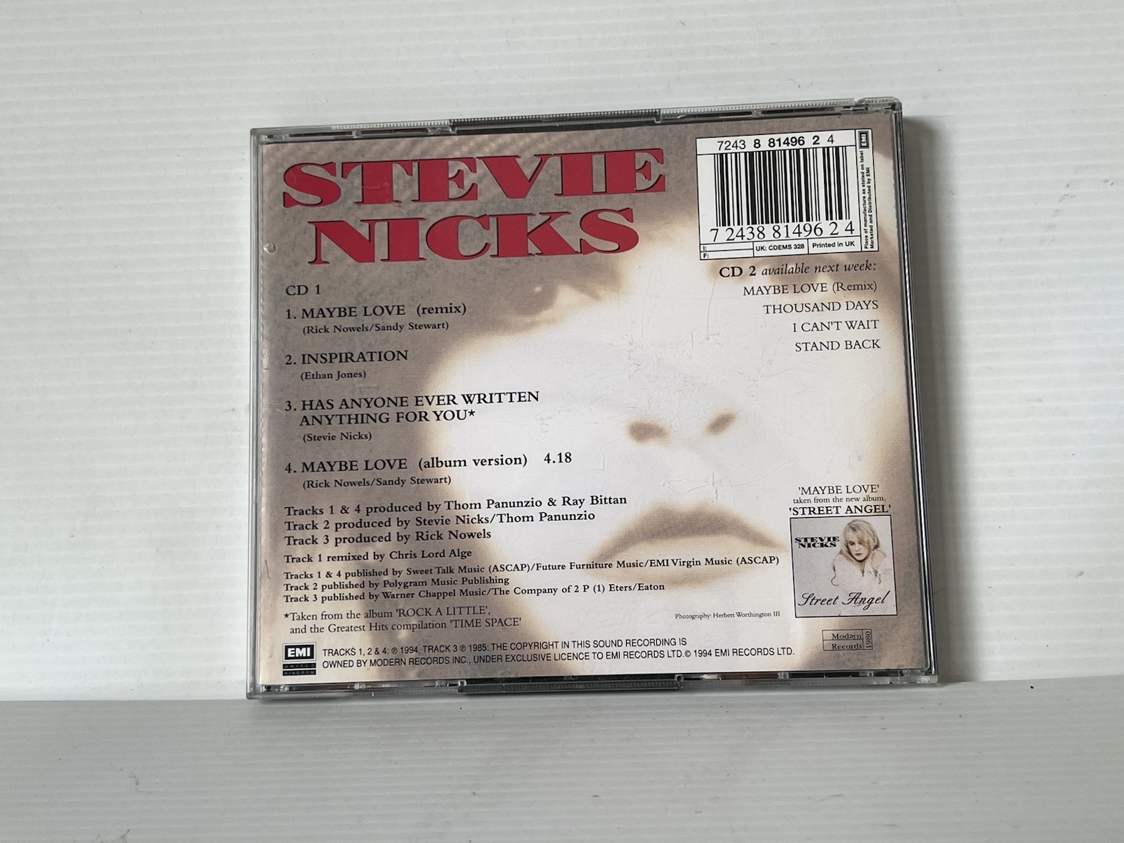 Stevie Nicks Maybe Love CD Single 1994 UK Modern CD1 Fleetwood Mac