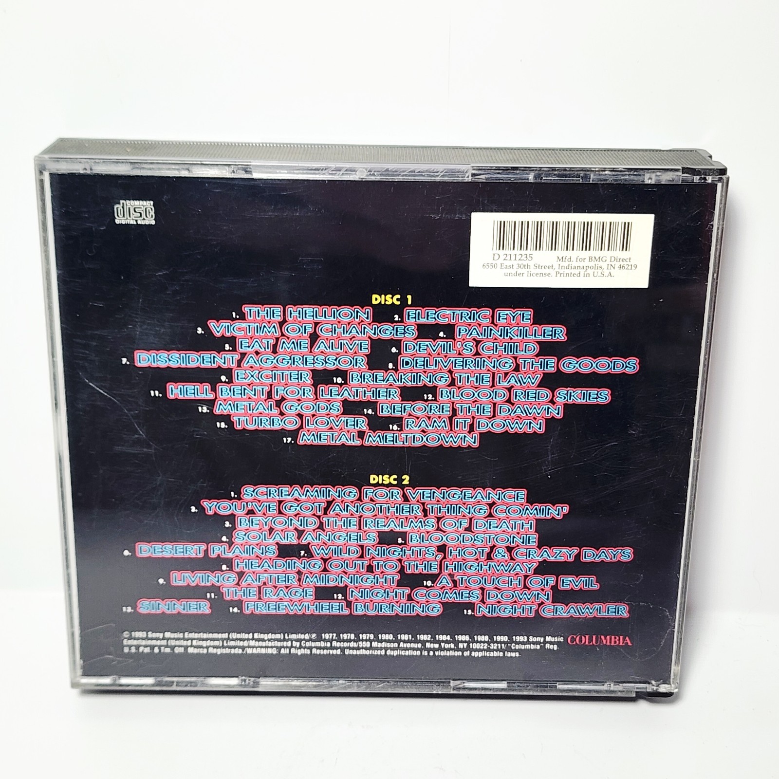 Judas Priest: Metal Works 1973-93 CD Metal Rock 2 Discs Have Scratches Read BMG