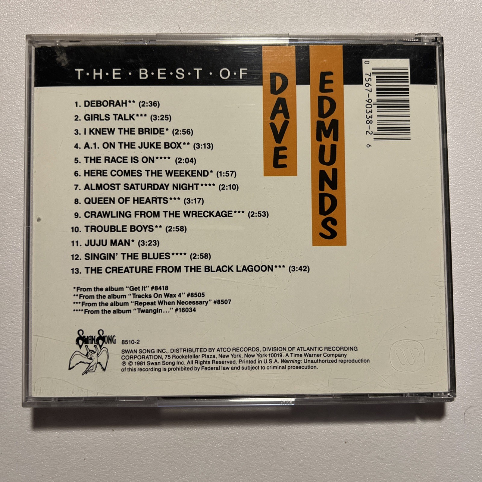 Dave Edmunds : The Best of Dave Edmunds Digital Audio CD (1997) Very Good #56