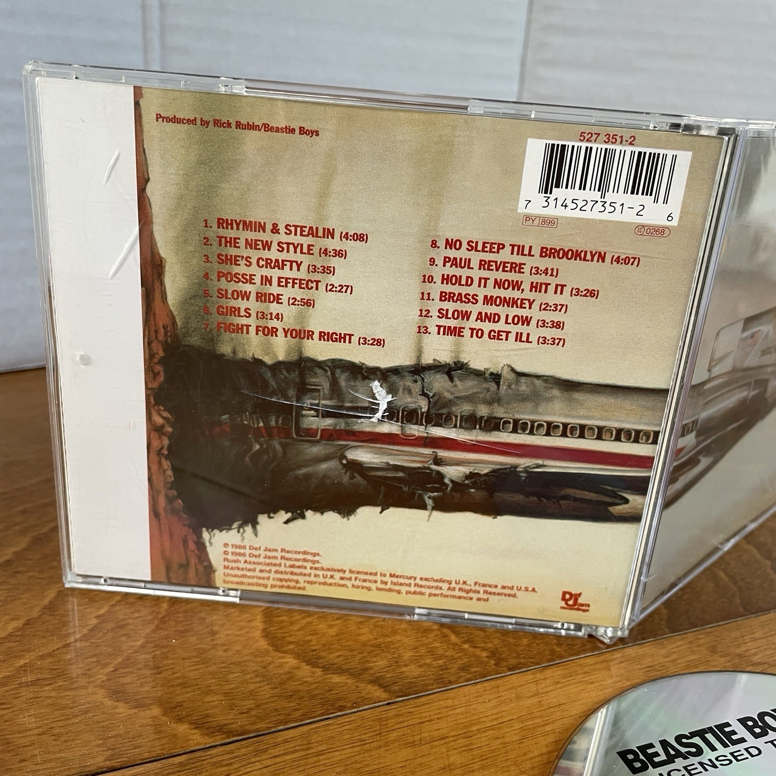 Beastie Boys - Licensed To Ill CD Def Jam Records Reissue
