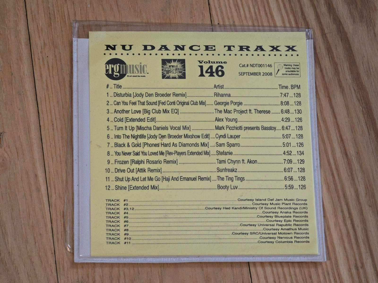 ERG Nu Dance Traxx CD, Volume 146 ~ MINT