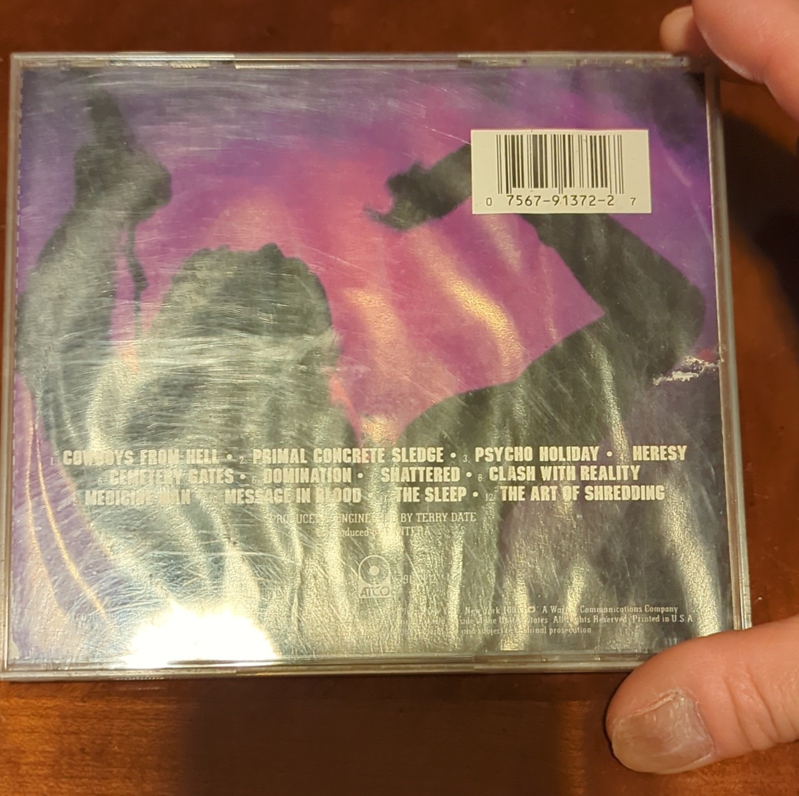 Pantera: Cowboys from Hell CD 1990 ATCO 91372-2