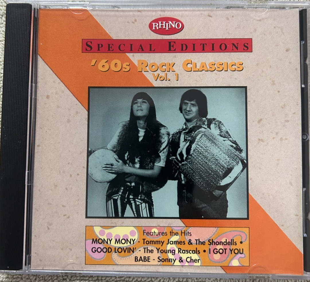 "60'S ROCK CLASSICS Vol. 1" Various. CD: RHINO R2 71728. One Day Handling.