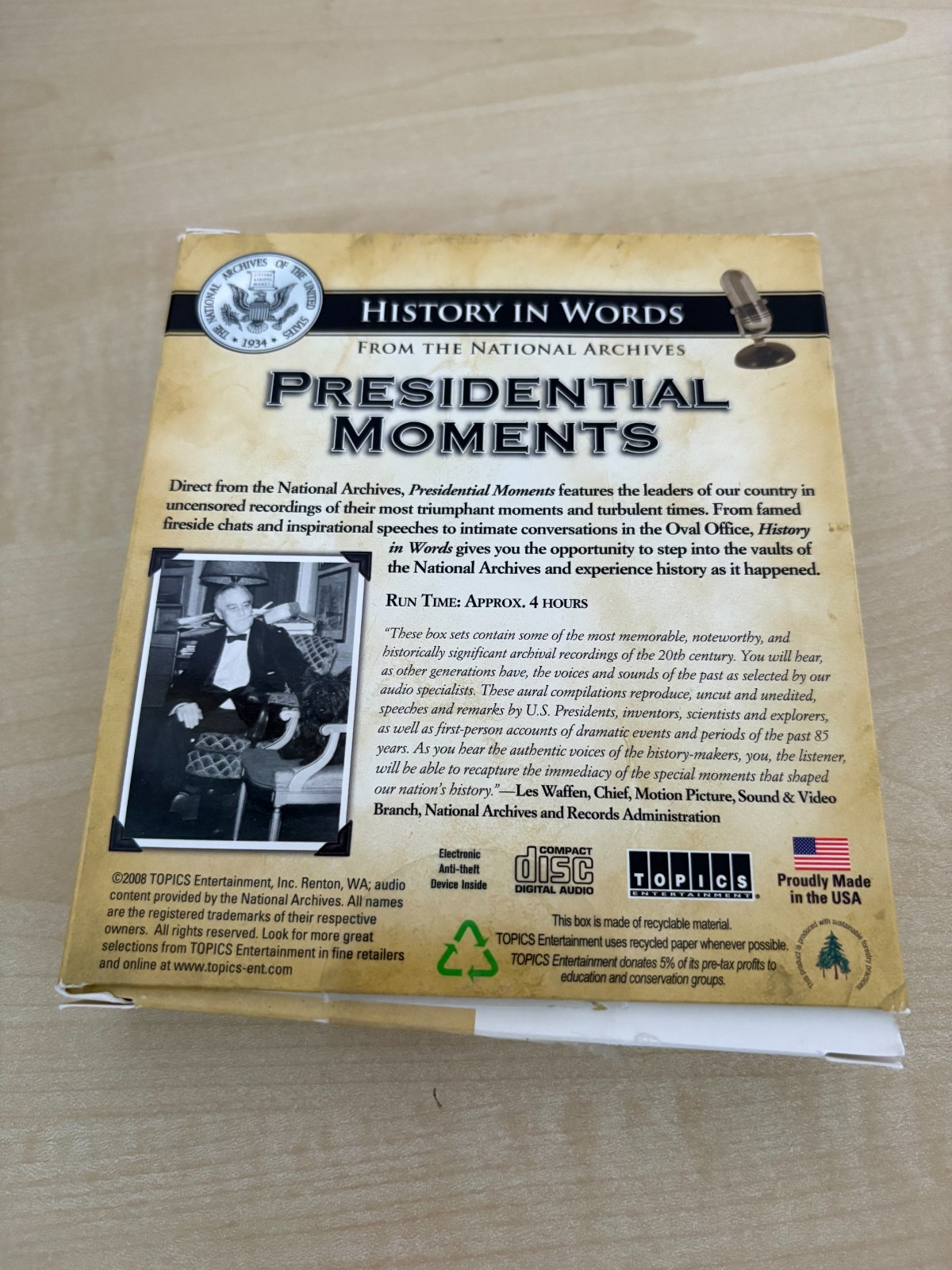 Presidential Moments - Greatest Radio Broadcasts And Interviews - 4 CD Set