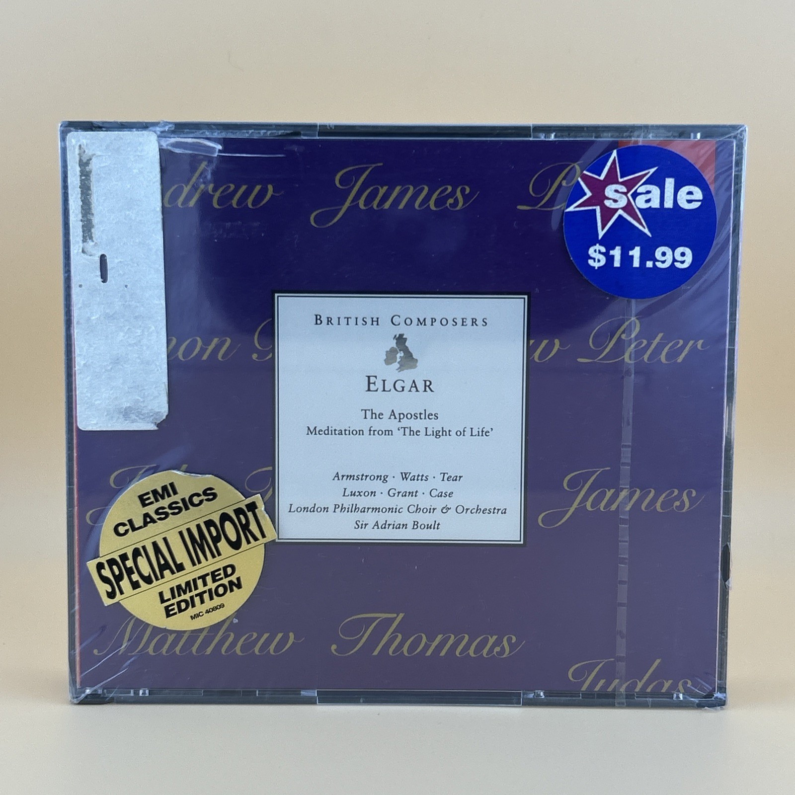 Elgar The Apostles Meditation From ‘The Light Of Life’ Sealed 2 Disc CD Import