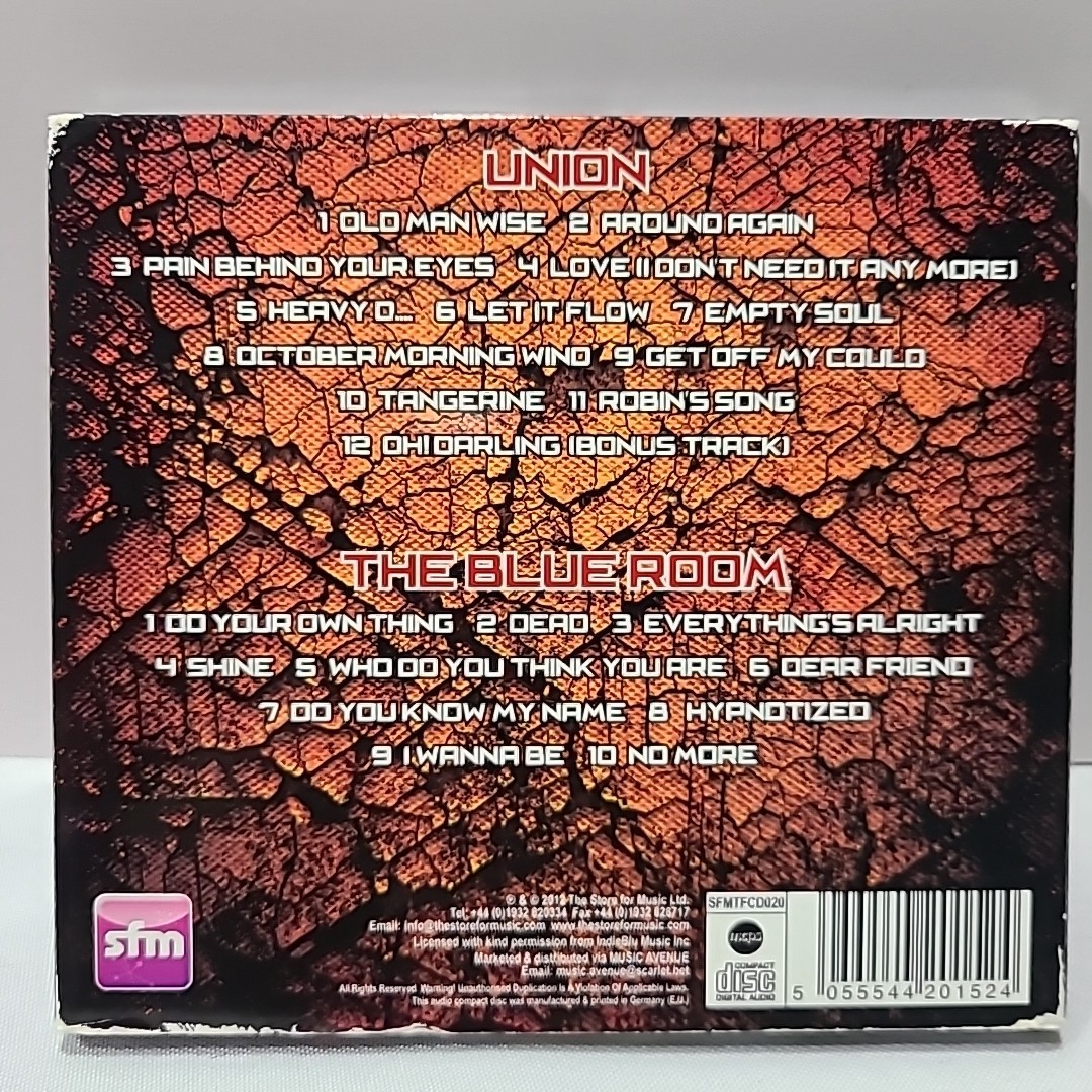 Union Self Titled / Blue Room 2 CD Set Digipack 2012 Europe Reissue Near Mint