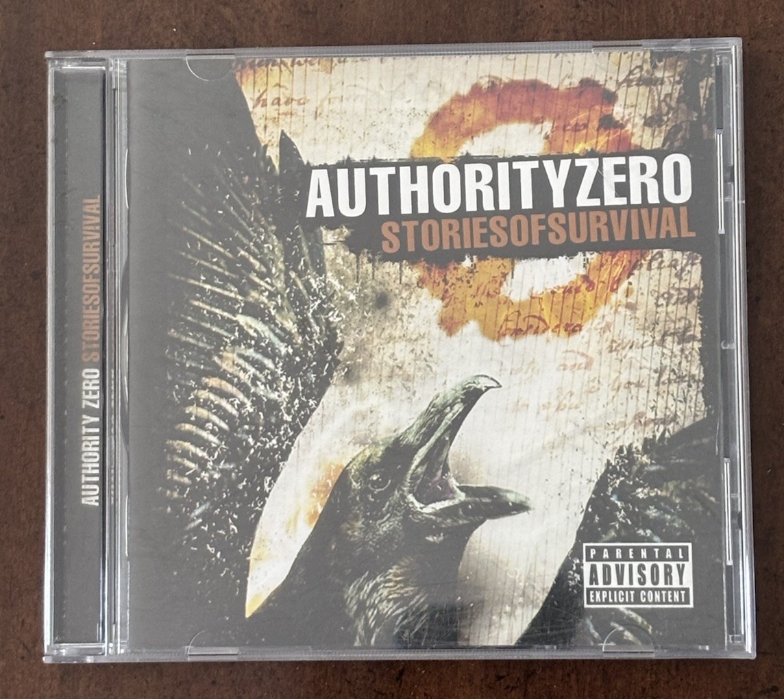 Authority Zero Stories of Survival CD 2010 Suburban Noize Punk Album Jewel Case