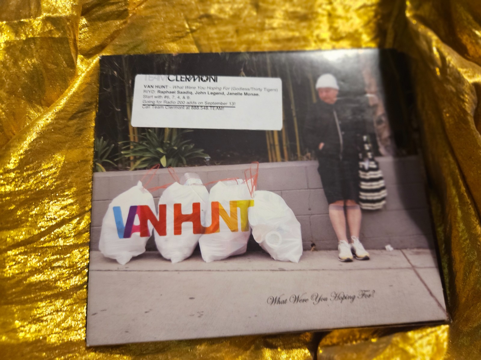 WHAT WERE YOU HOPING FOR? by VAN HUNT - THE RARE ORIGINAL MUSIC CD #794504328400